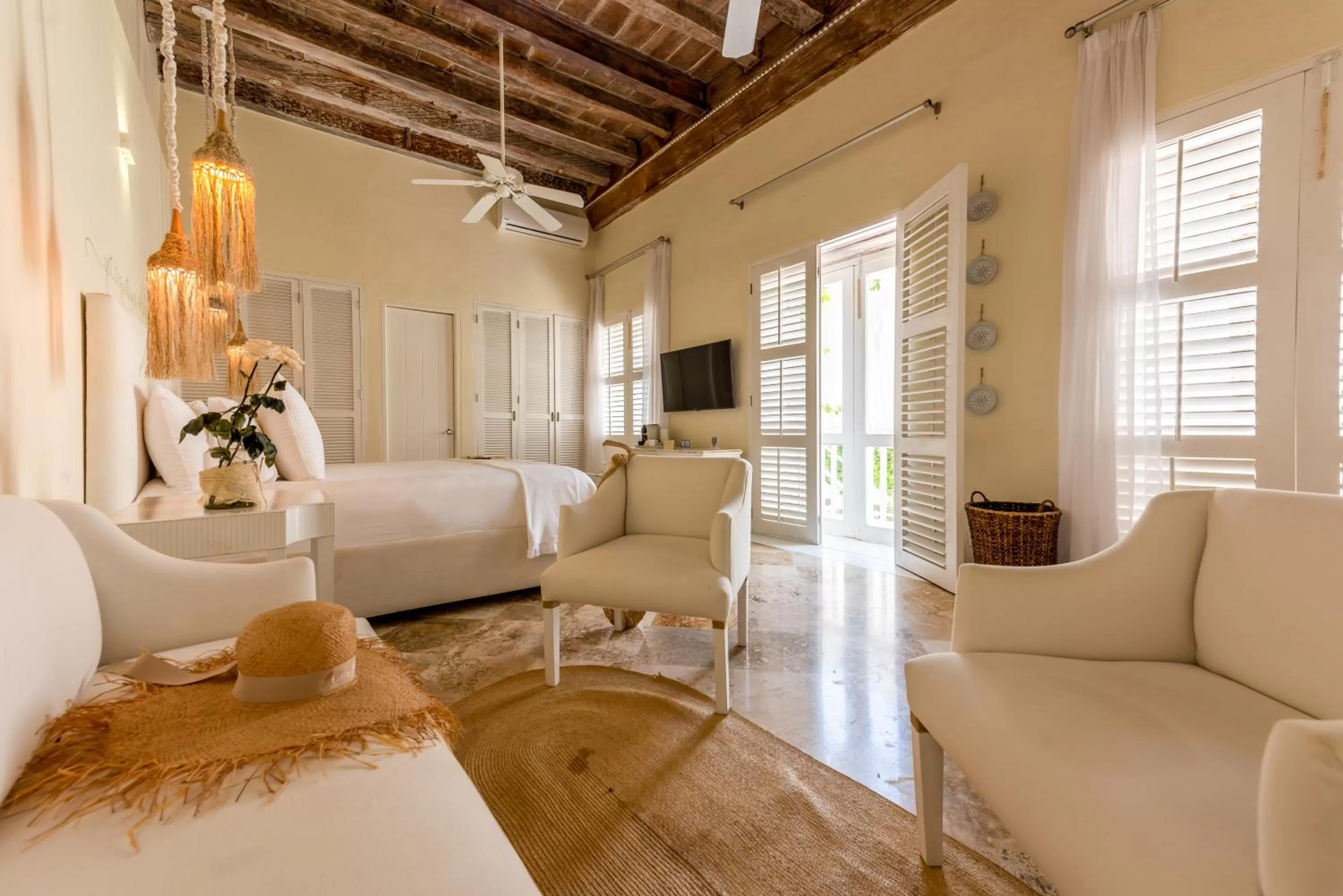 Bed in Casa Diluca Cartagena Hotel Boutique