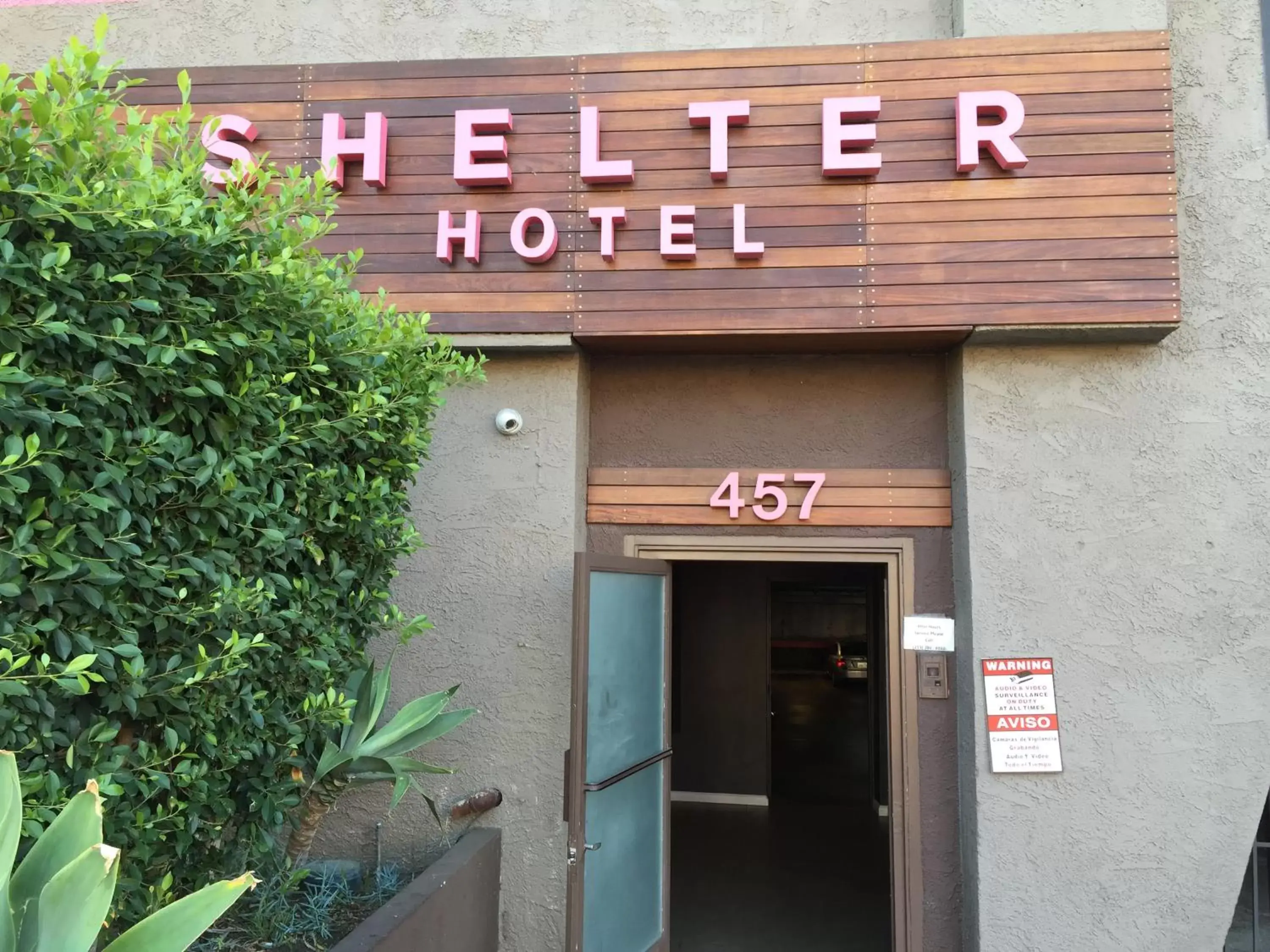 Facade/entrance in Shelter Hotel Los Angeles
