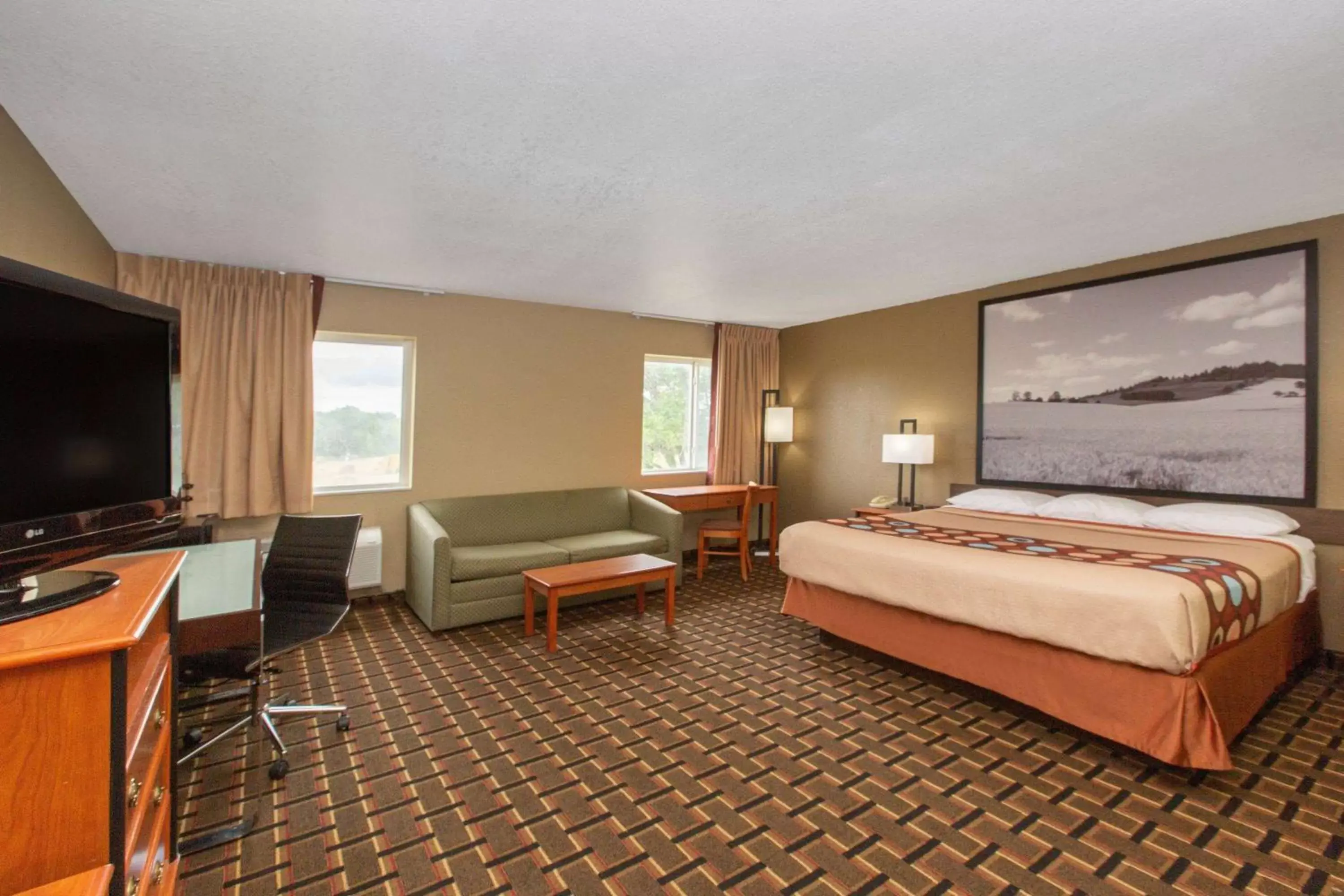 Bed in Super 8 by Wyndham Ottawa