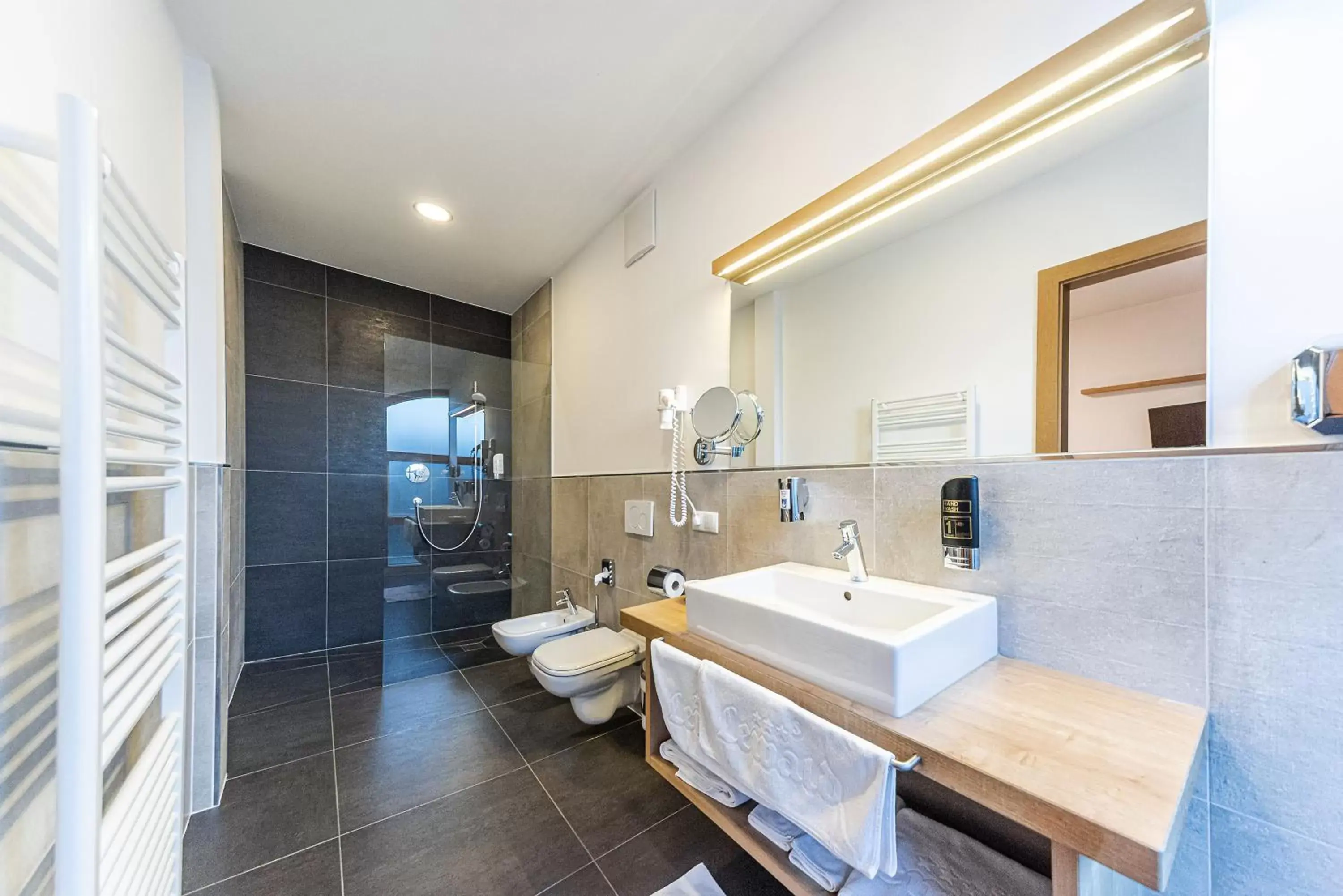 Shower, Bathroom in Hotel Ristorante Lewald