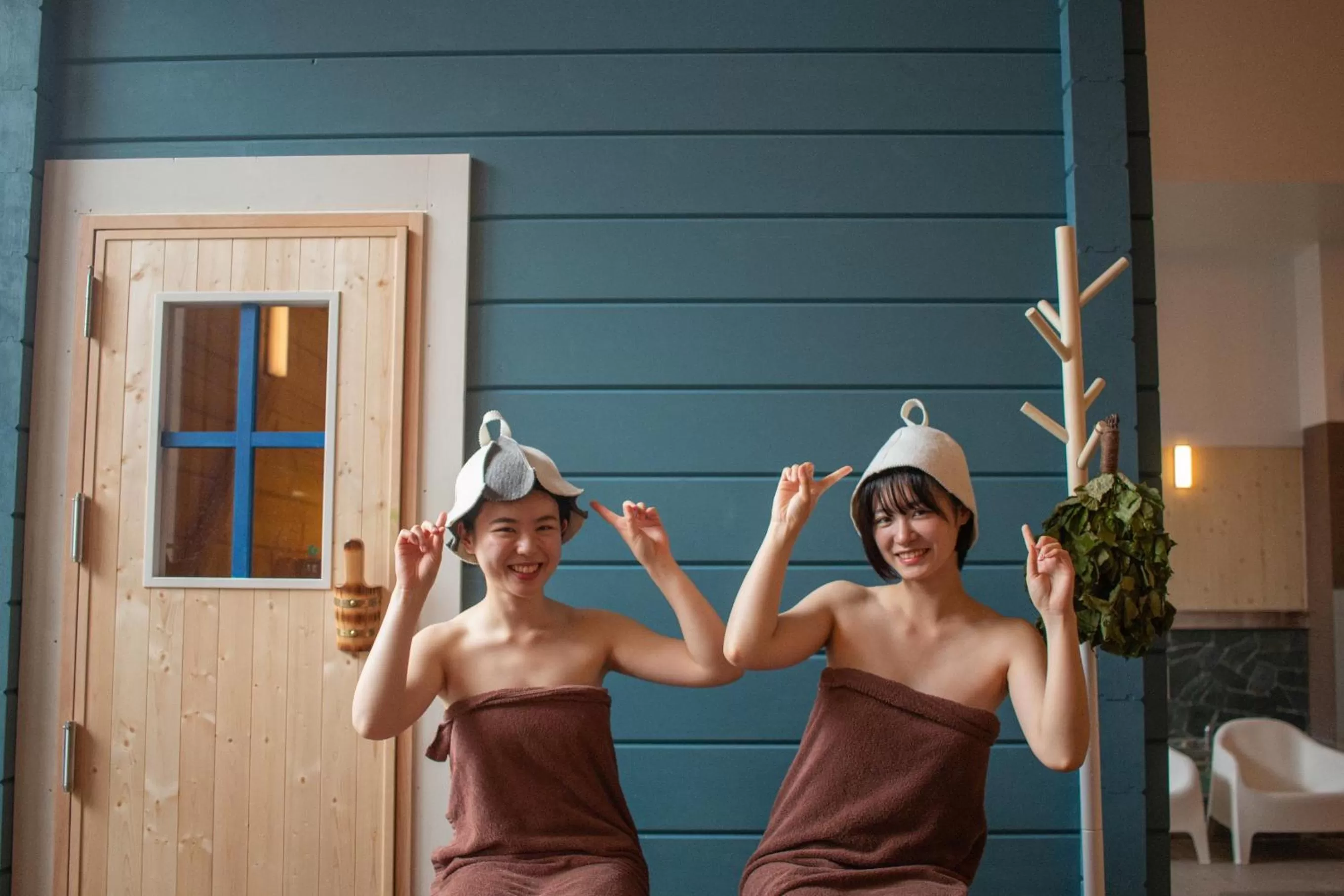 Sauna in Ofuro Cafe Utatane