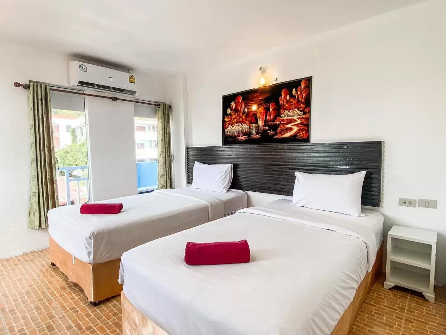 Bed in The Palace Aonang Resort