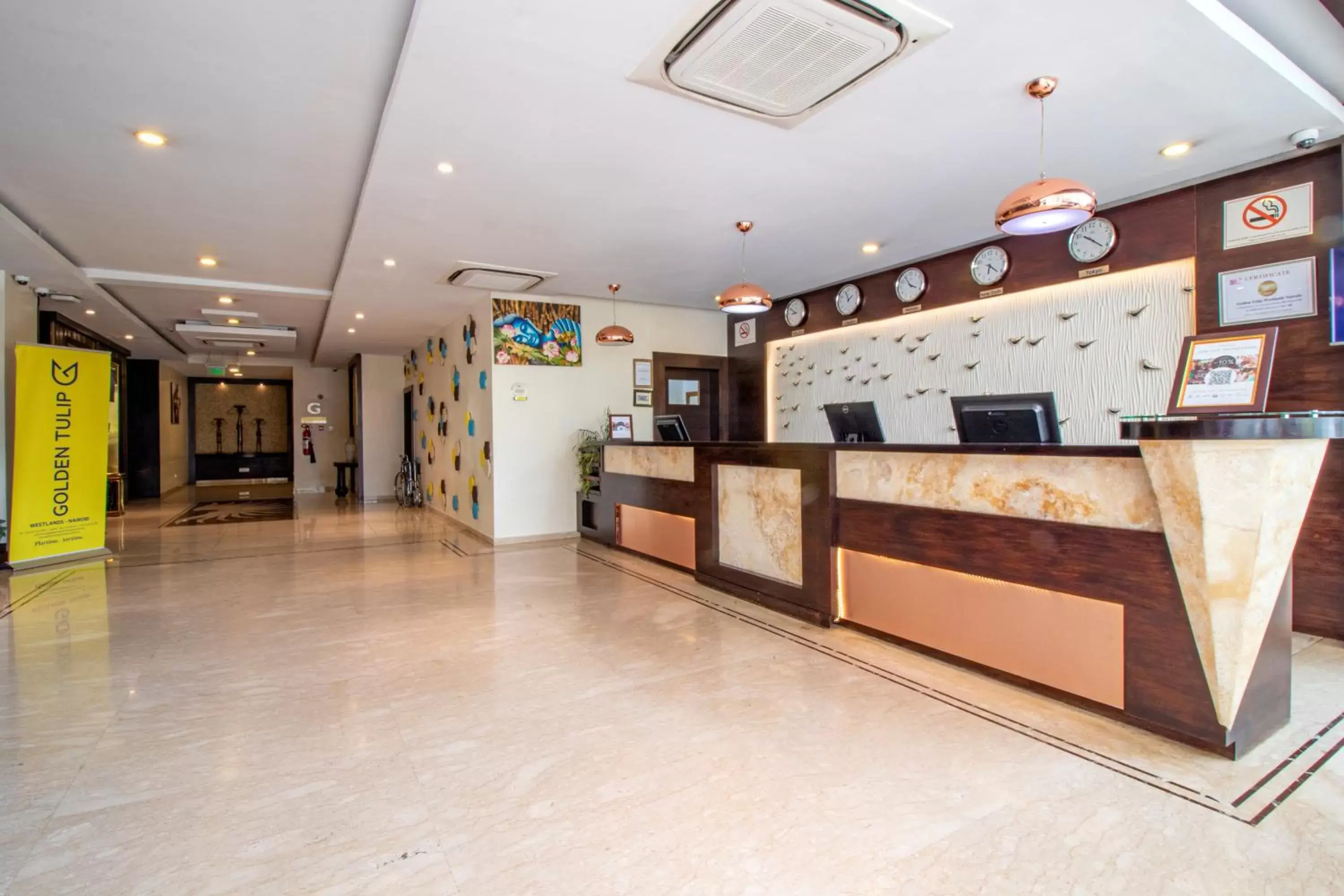 Lobby or reception, Lobby/Reception in Golden Tulip Westlands Nairobi