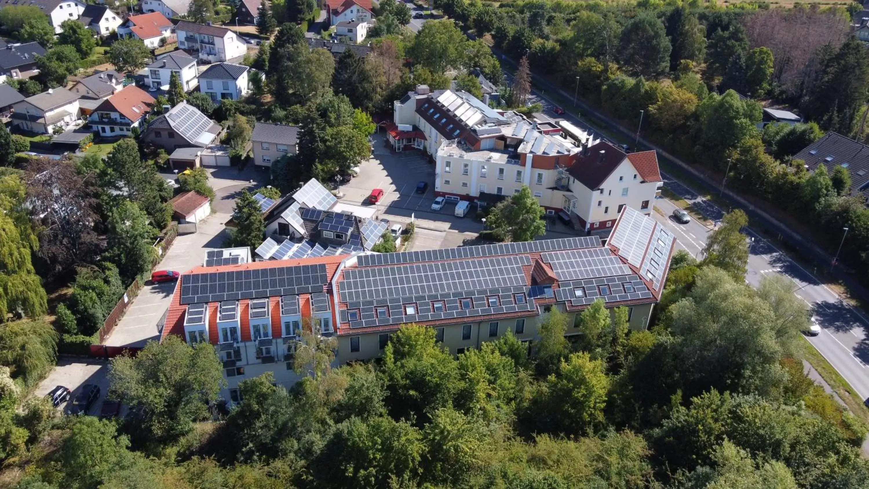 Bird's eye view, Bird's-eye View in City Hotel Meckenheim