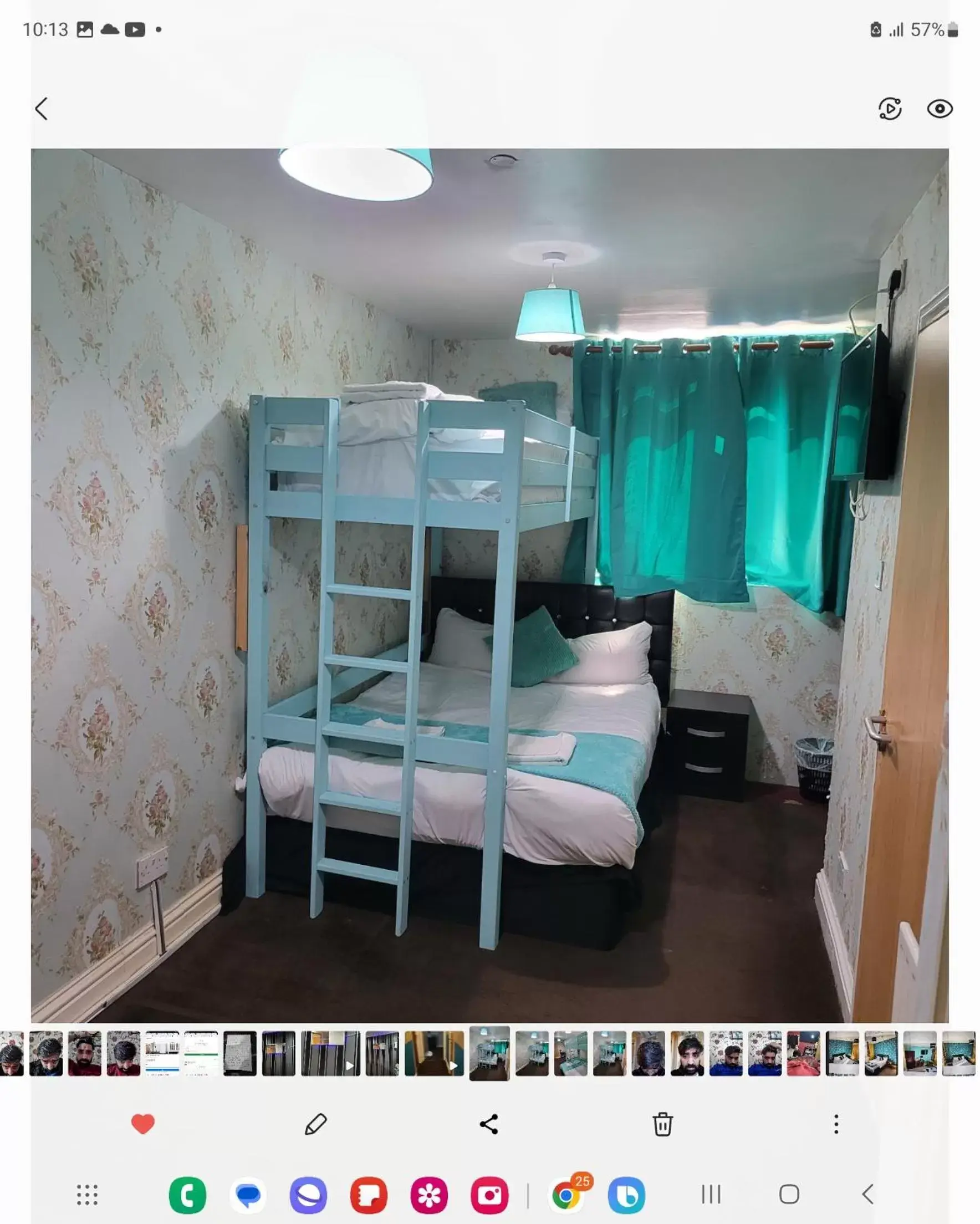 Bedroom, Bunk Bed in Pacific Inn London Heathrow