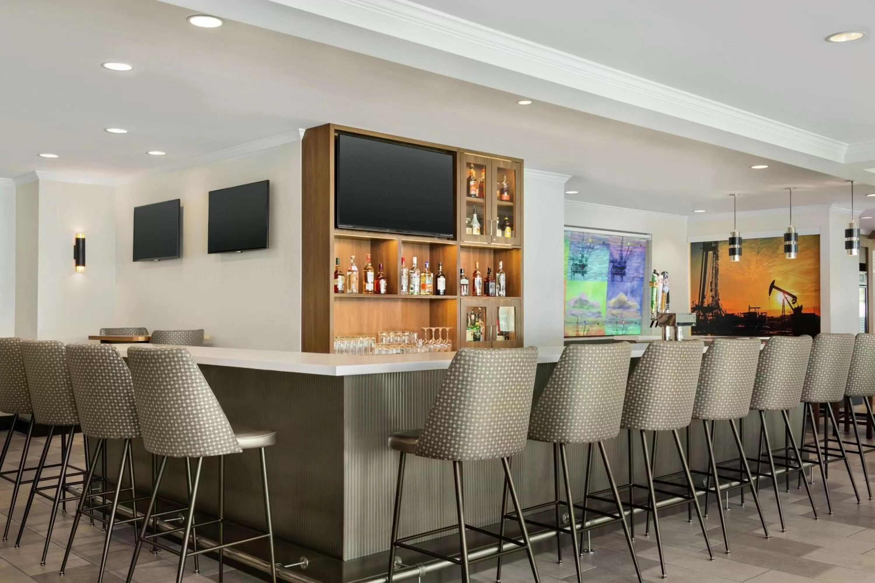 Lounge or bar in Hilton Garden Inn Houston Energy Corridor