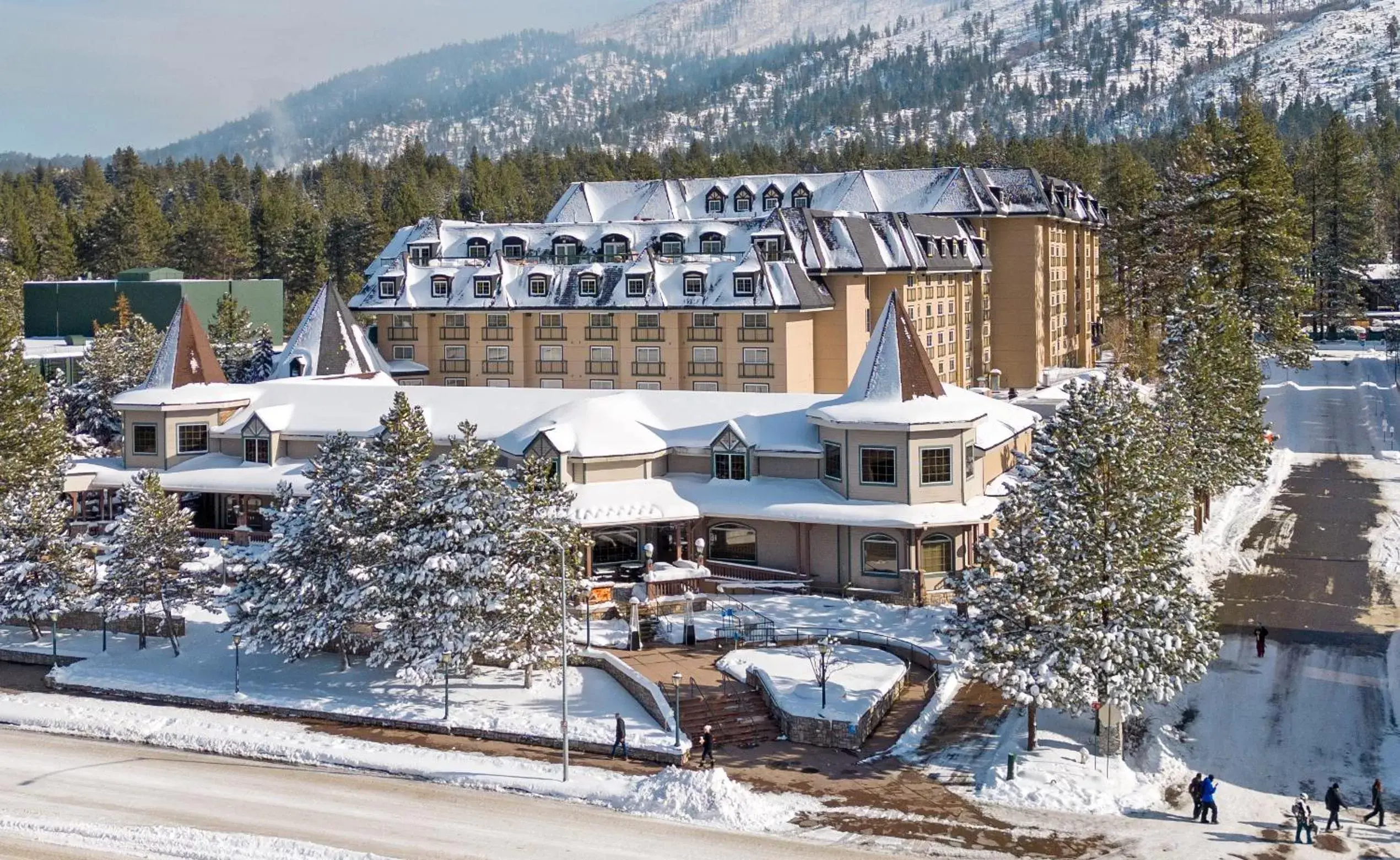Property building, Winter in Lake Tahoe Resort Hotel