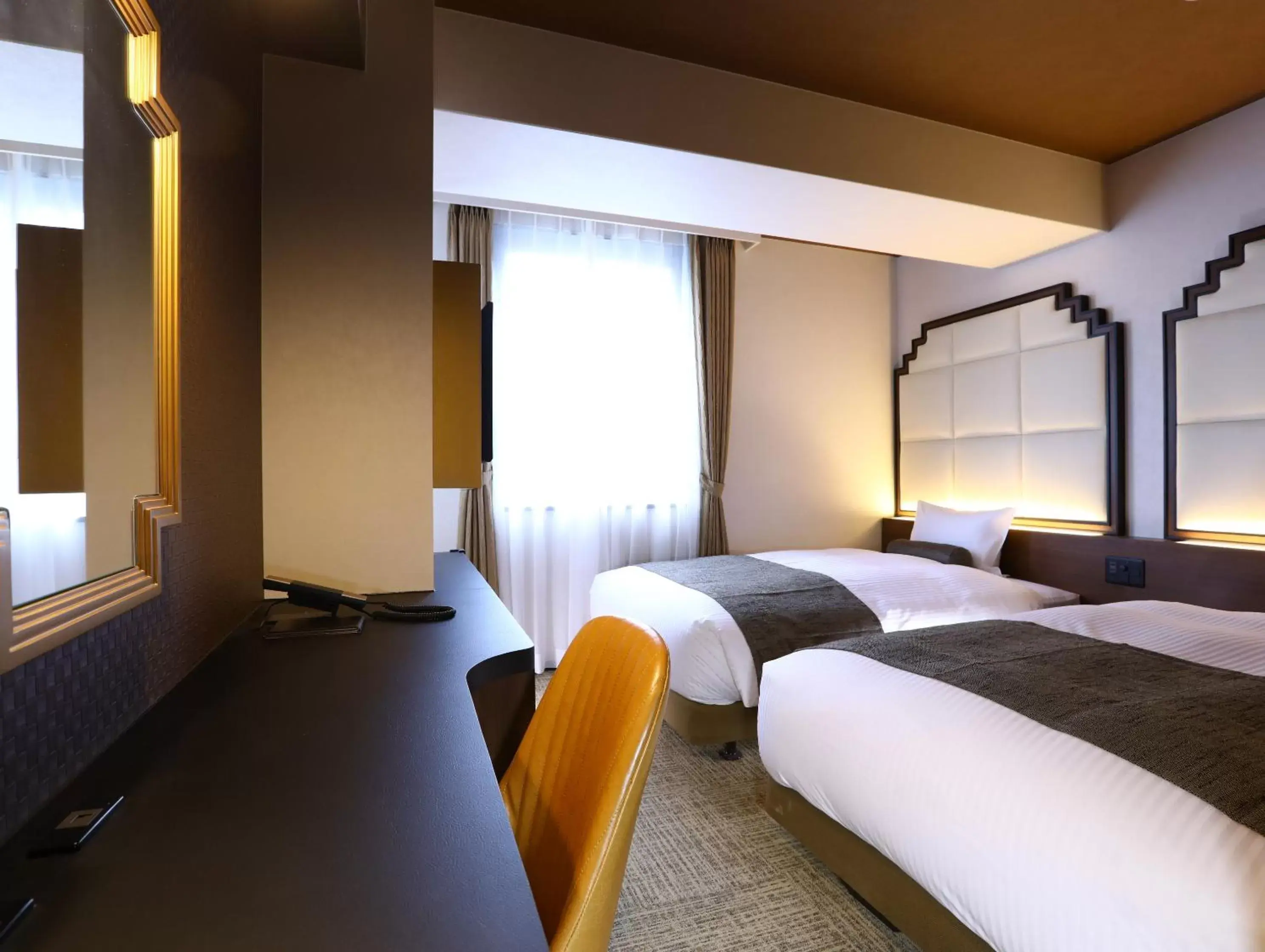 Bed in Hotel Wing International Select Osaka Umeda