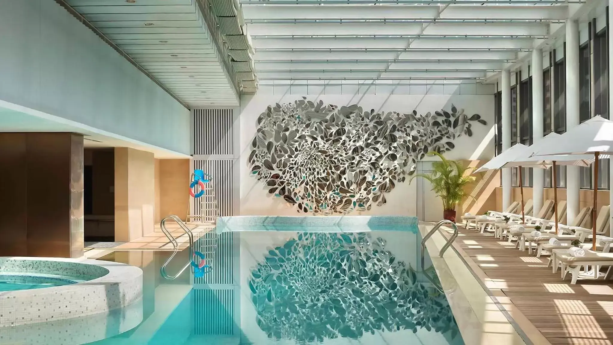 Swimming pool in Marco Polo Parkside, Beijing Swimming pool in Marco Polo Parkside, Beijing