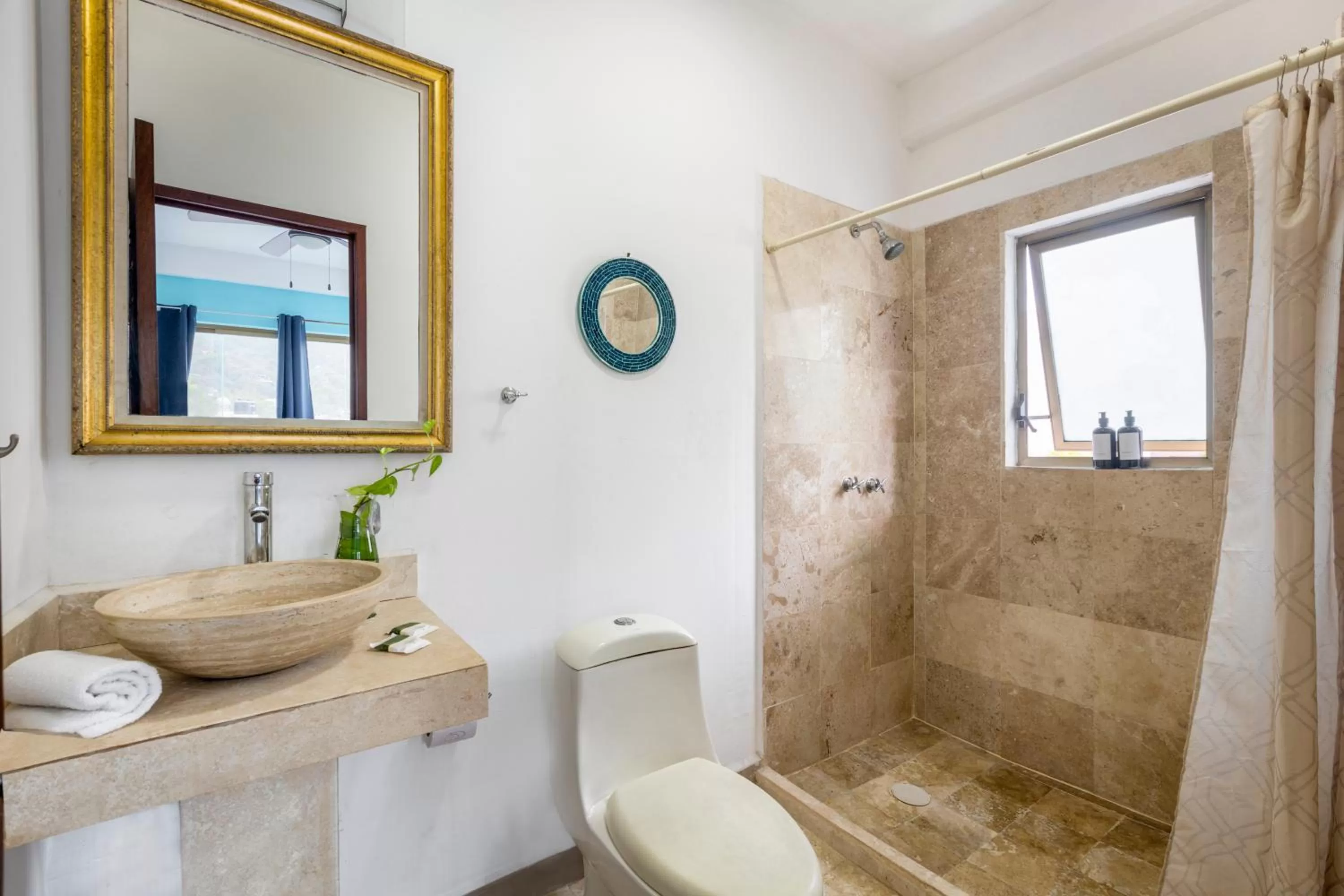 Shower in Hotel Pueblito Vallarta