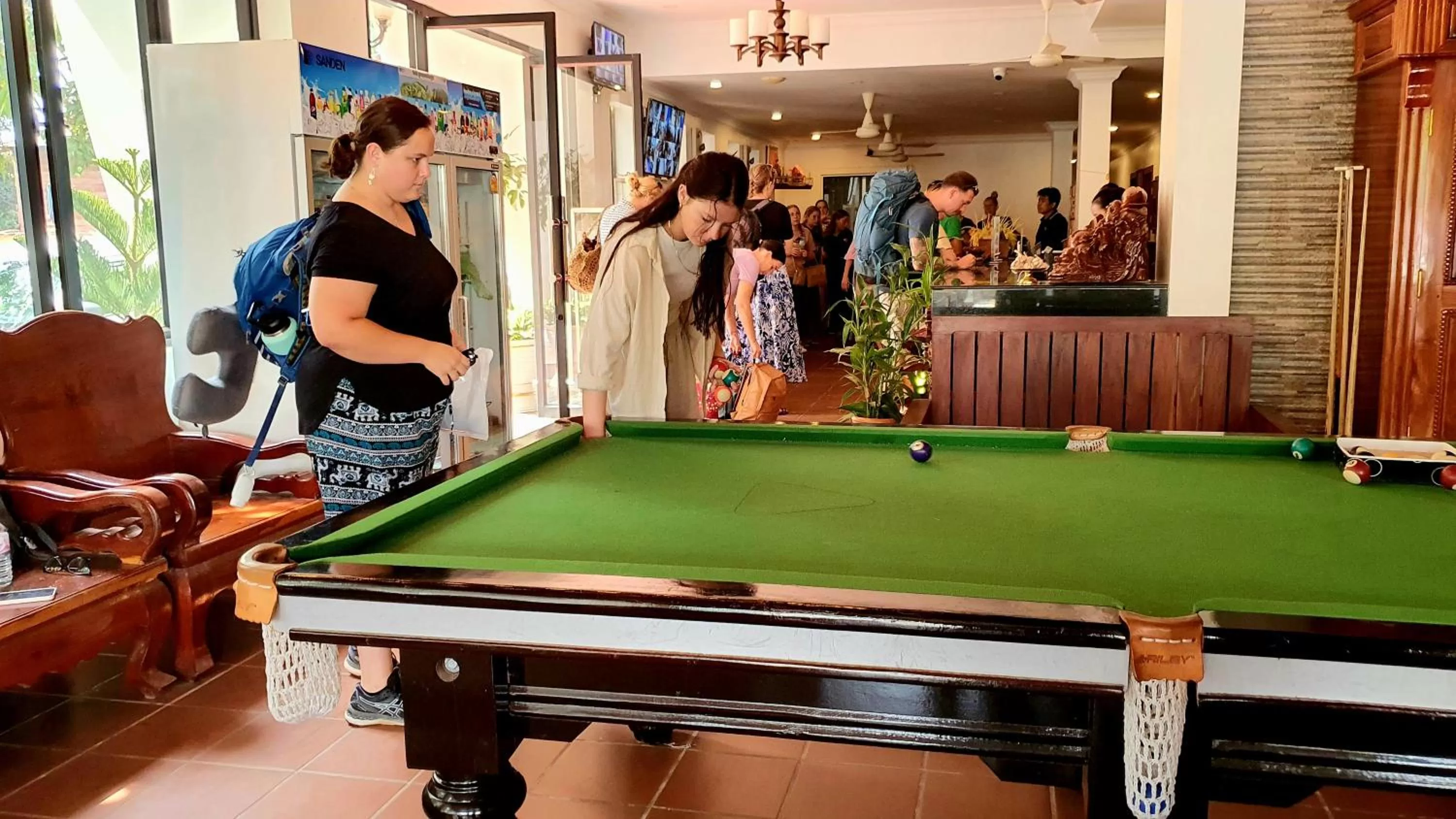 People, Billiards in Long Night Siem Reap Hotel