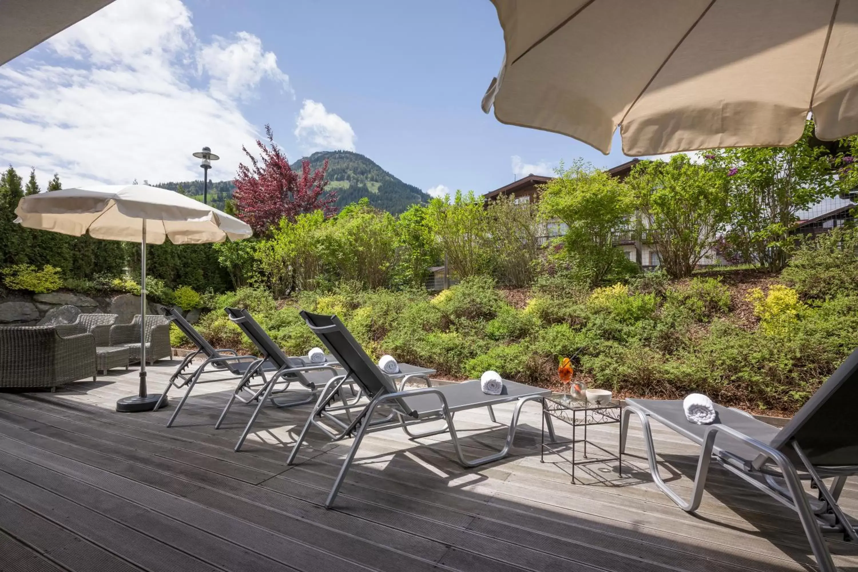 Patio in Alpen Glück Hotel Kirchberger Hof