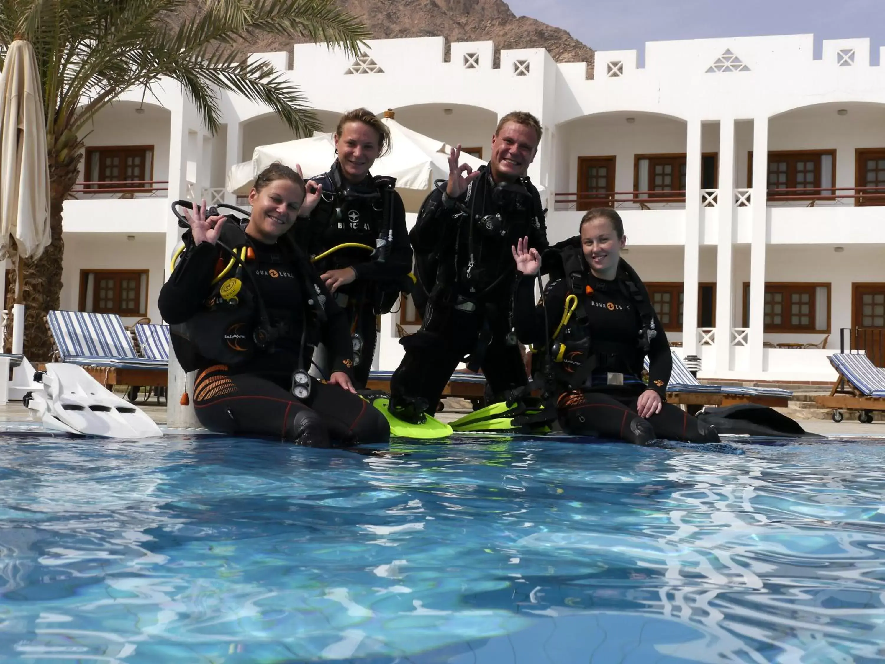 Diving, Swimming Pool in Happy Life Village Dahab