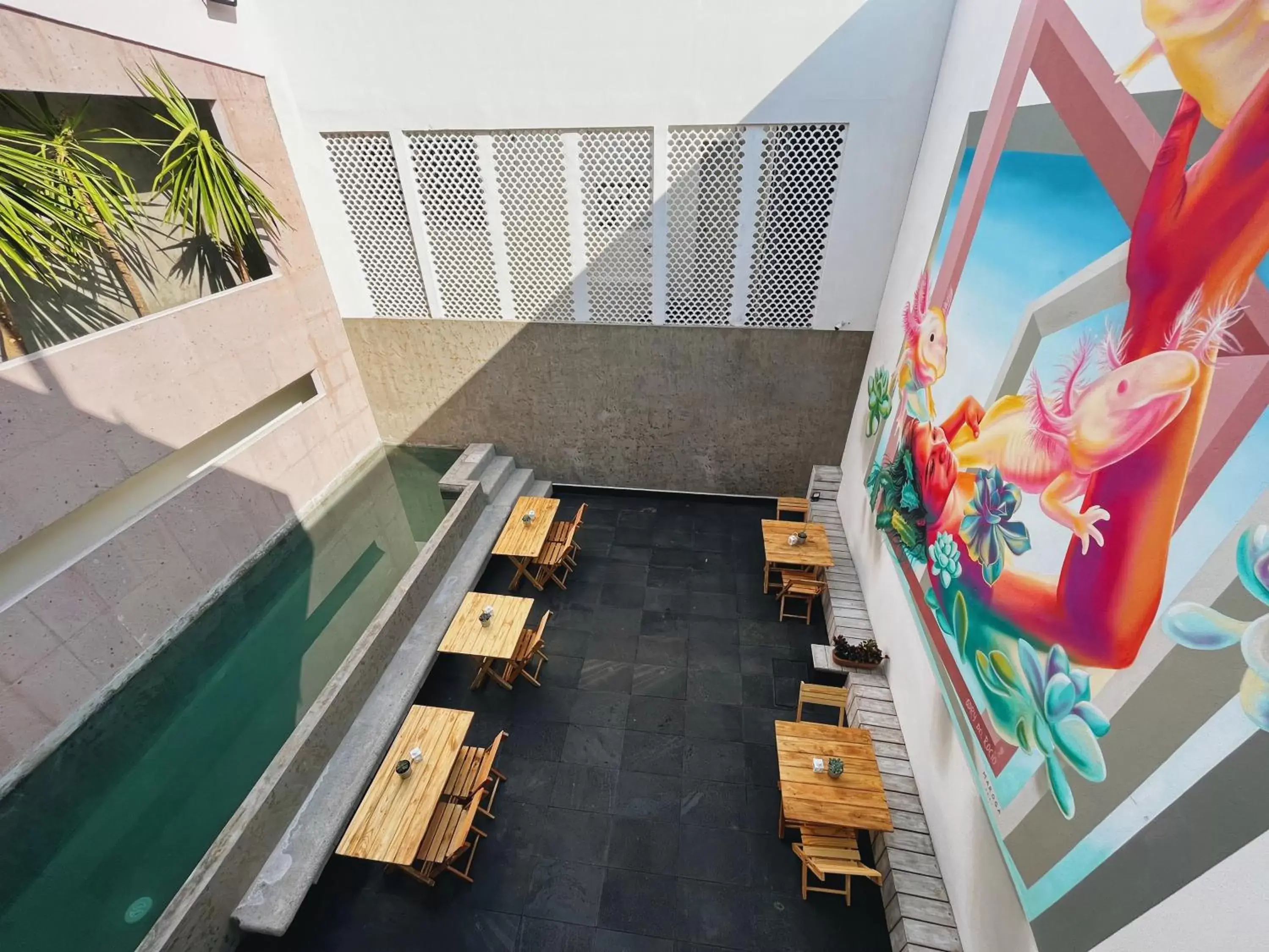 Patio, Pool View in Casa Oxa Hotel