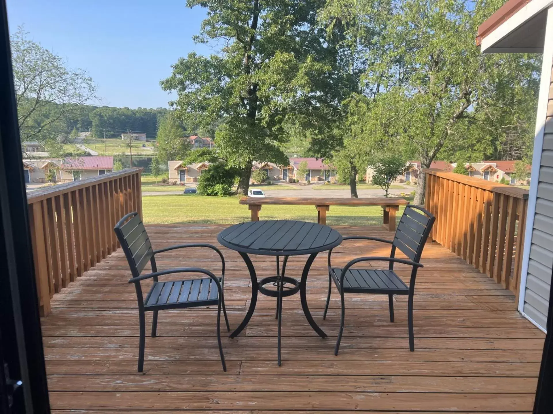 Patio in The Lodge at Chalk Hill