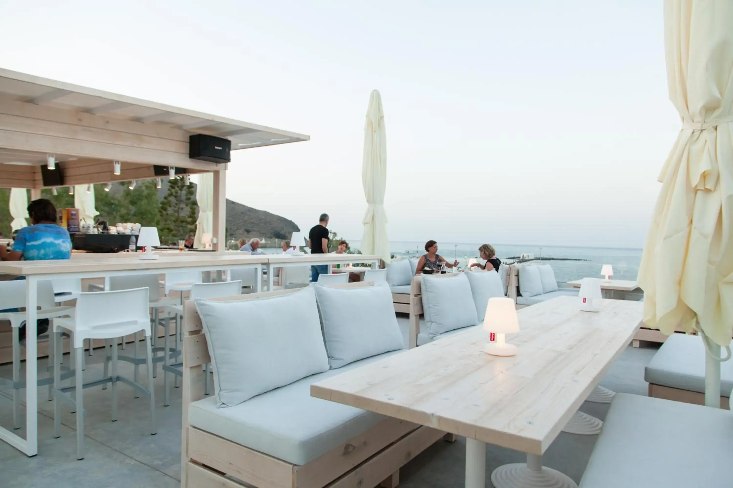group of guests, Lounge/Bar in Georgioupolis Beach Hotel