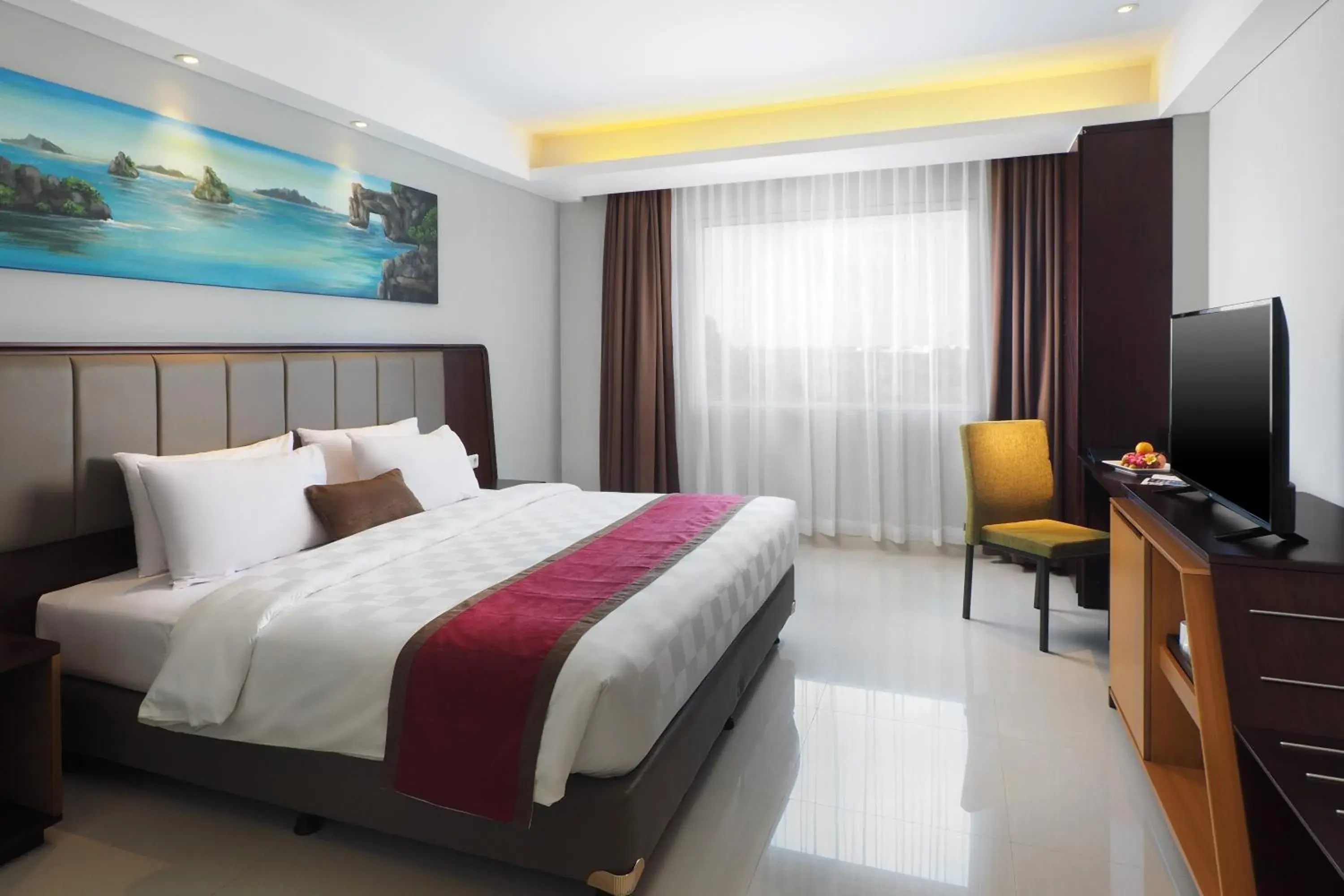 Bed in d'primahotel Kualanamu Medan