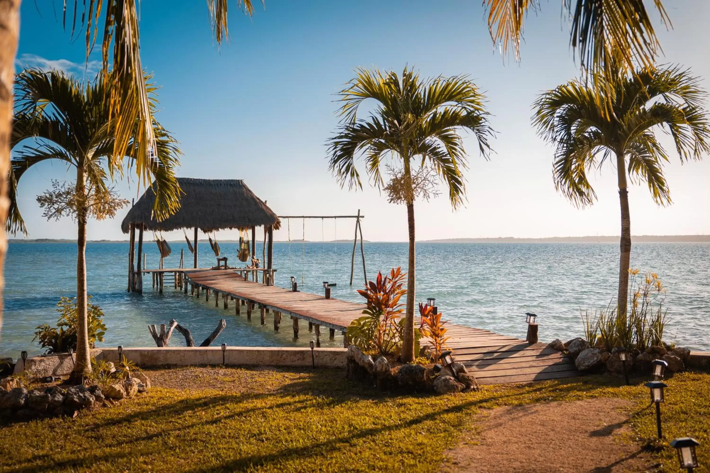 Lake view in Hotel Wayak Bacalar