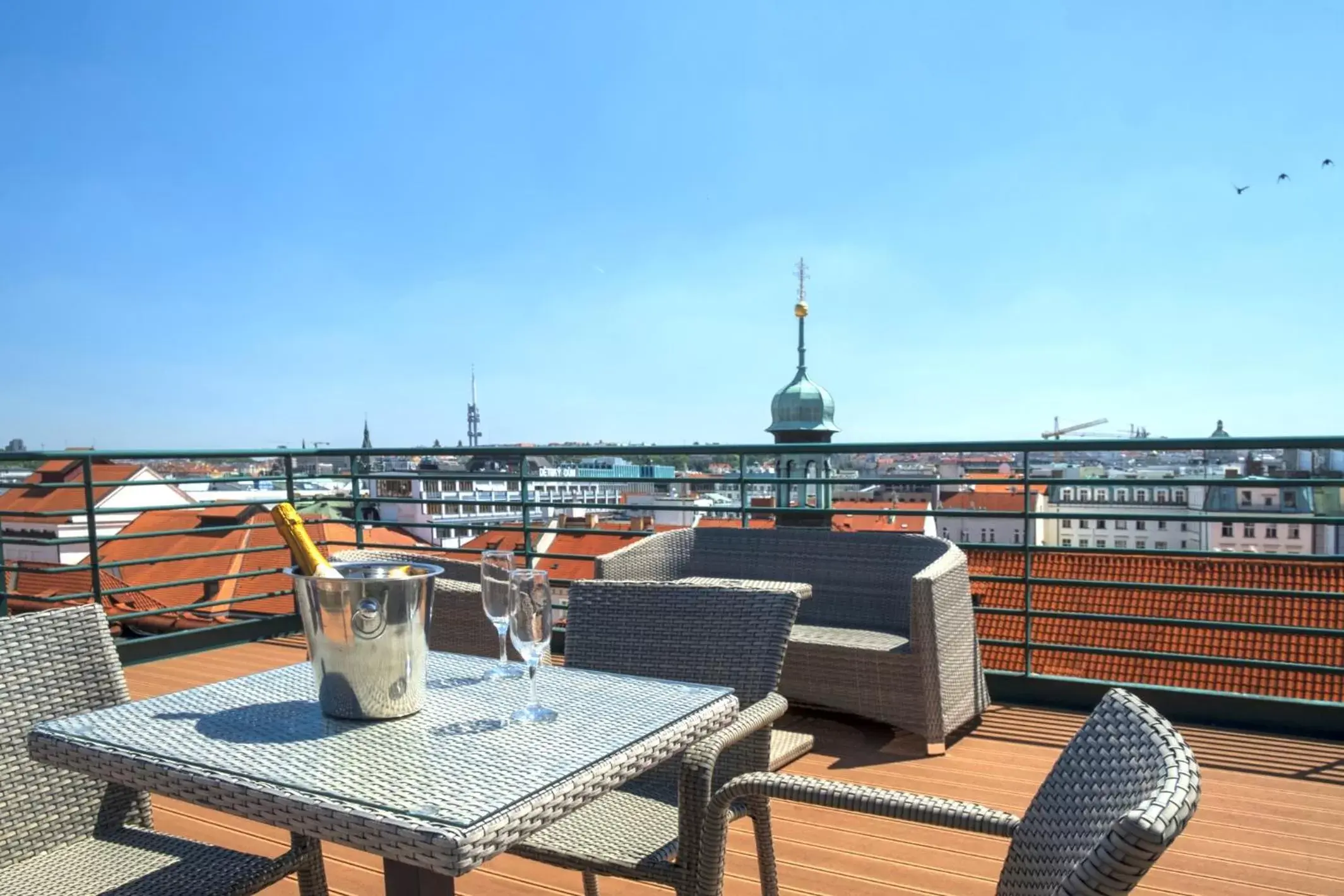 Balcony/Terrace in Hotel Leon D´Oro