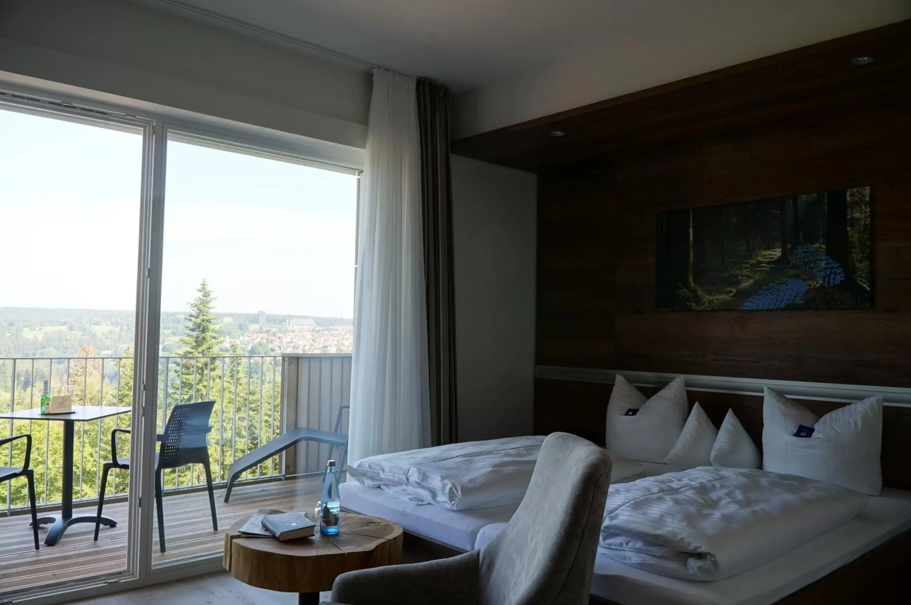 Bed, Seating Area in Hotel Teuchelwald