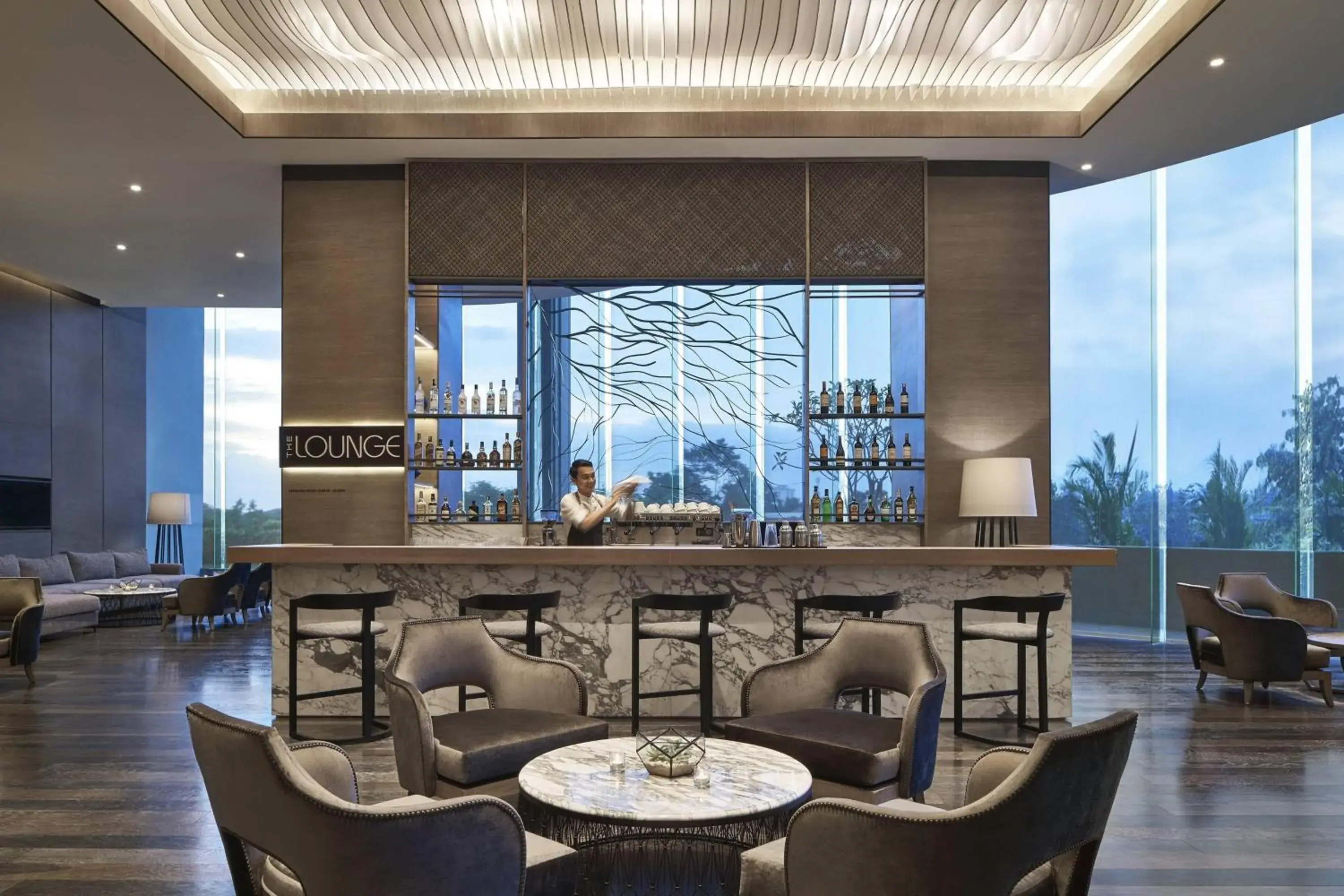 Lounge or bar in Yogyakarta Marriott Hotel