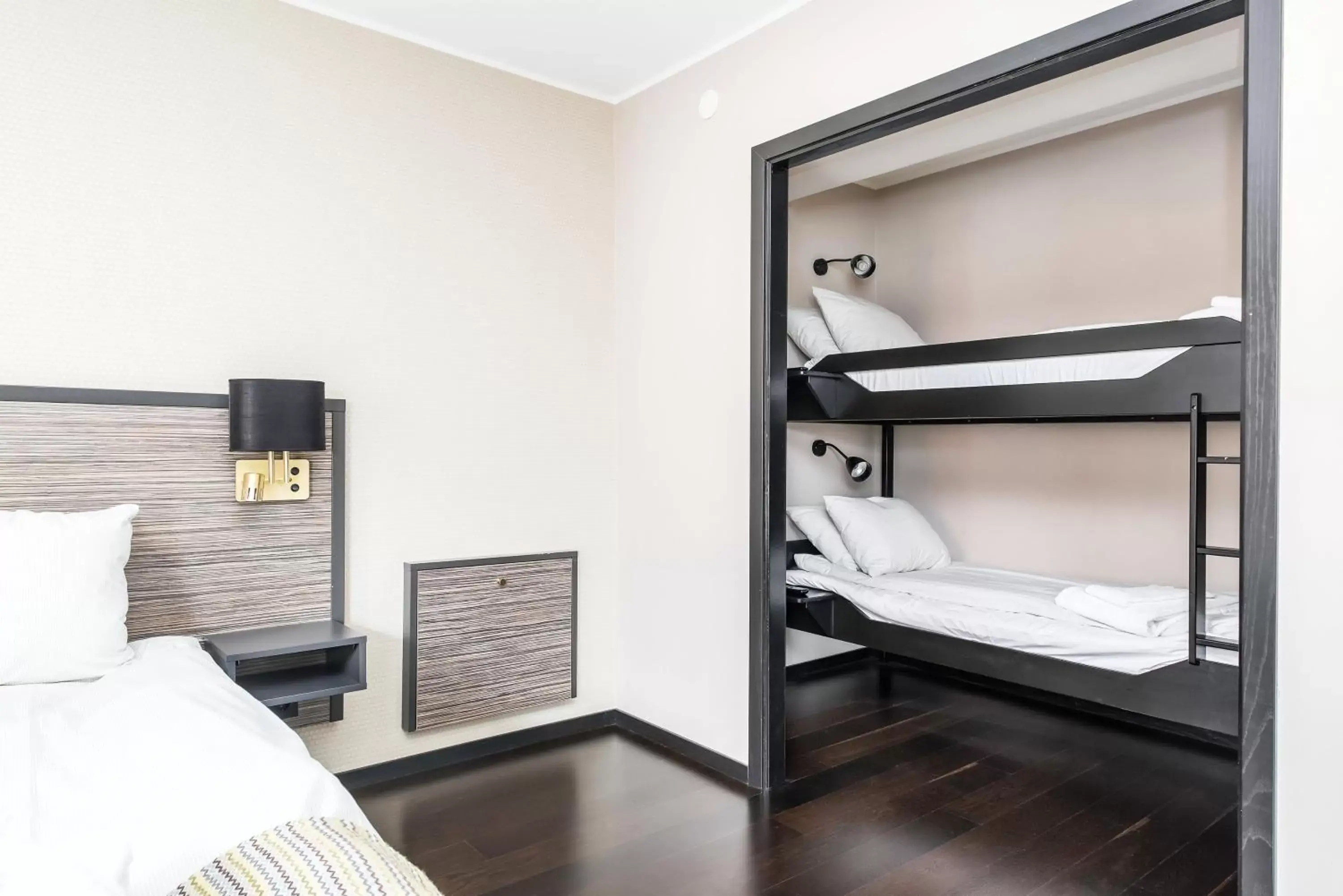 Bed, Bunk Bed in Clarion Collection Hotel Slottsparken