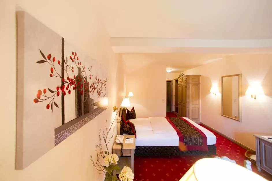 Bed in Hotel Aselager Mühle