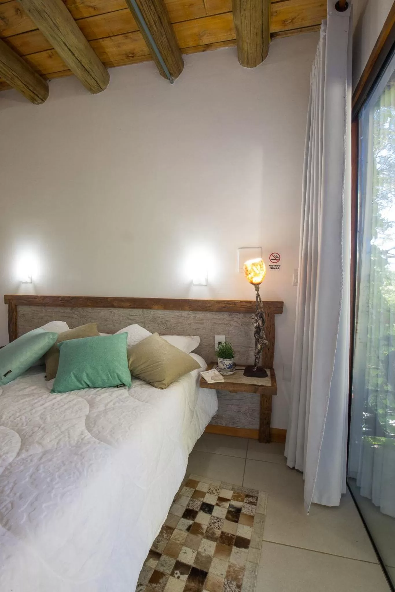 Bed in Hotel Chácara das Flores