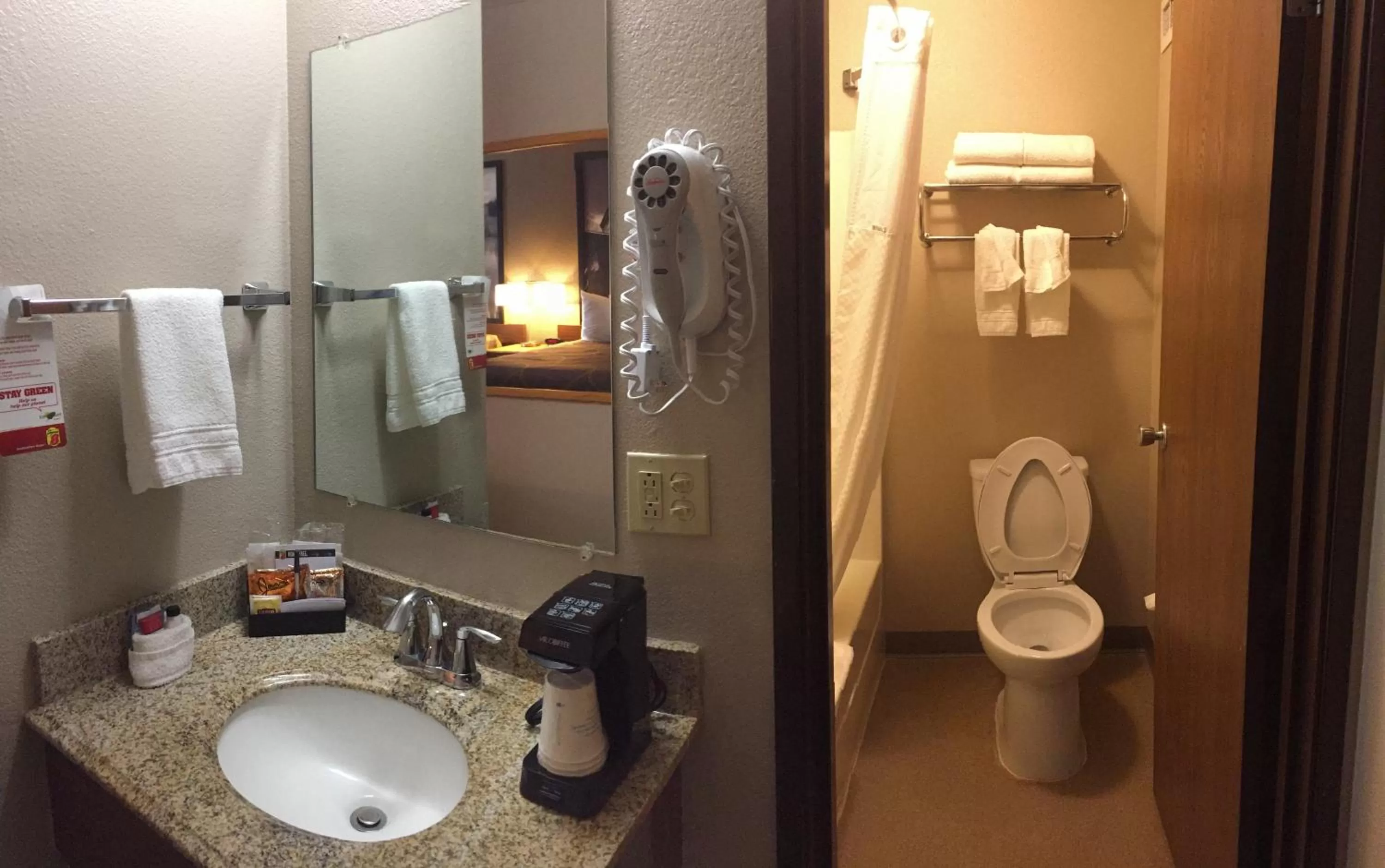 Bathroom in Super 8 by Wyndham Dillon