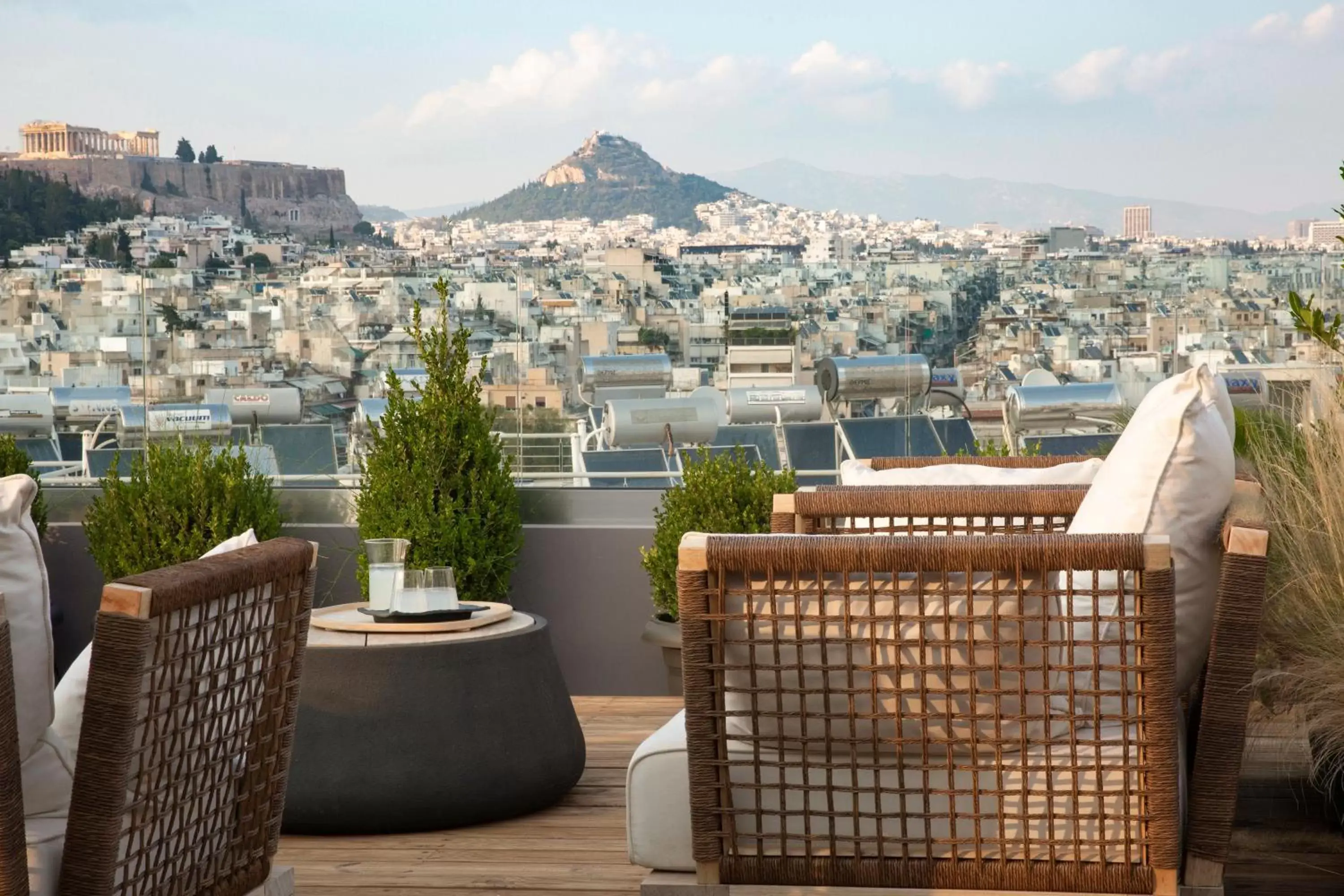 Balcony/Terrace in Supreme Luxury Suites by Athens Stay