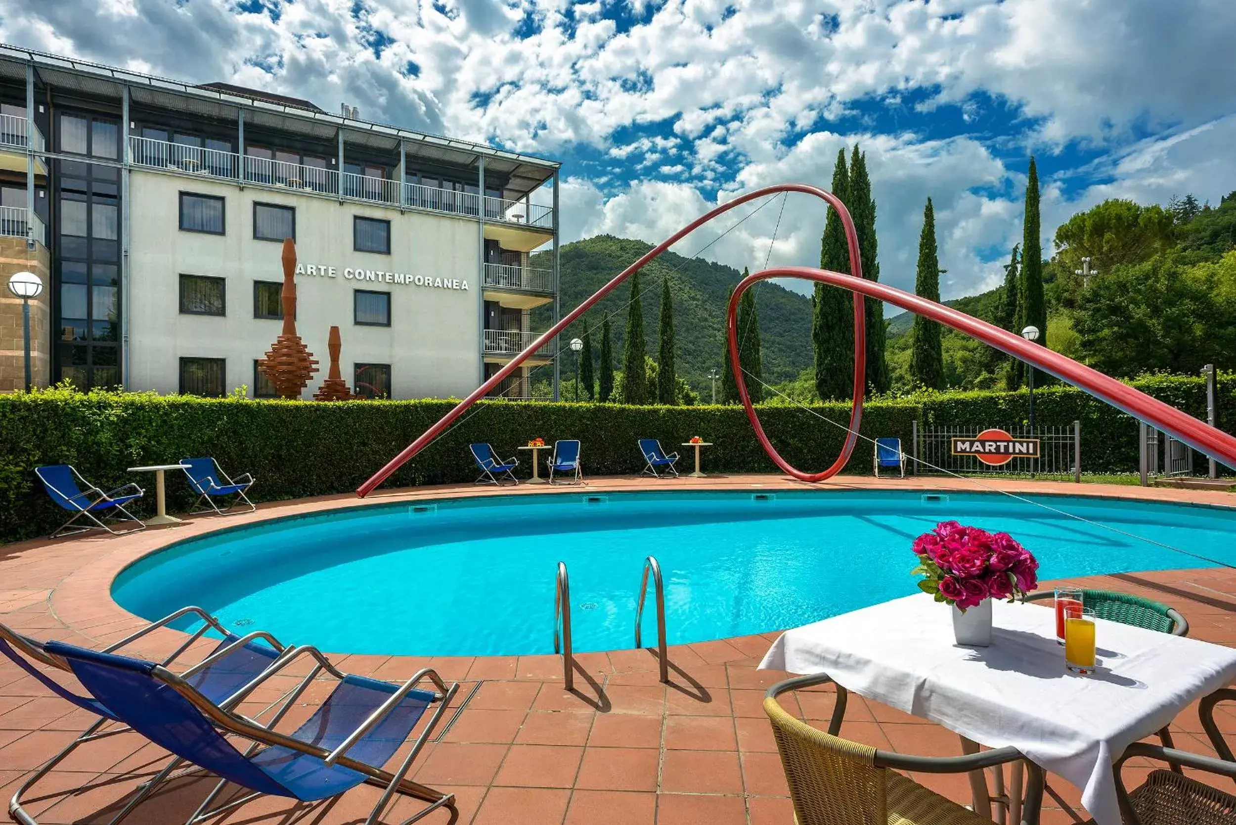 Summer, Swimming Pool in Albornoz Palace Hotel