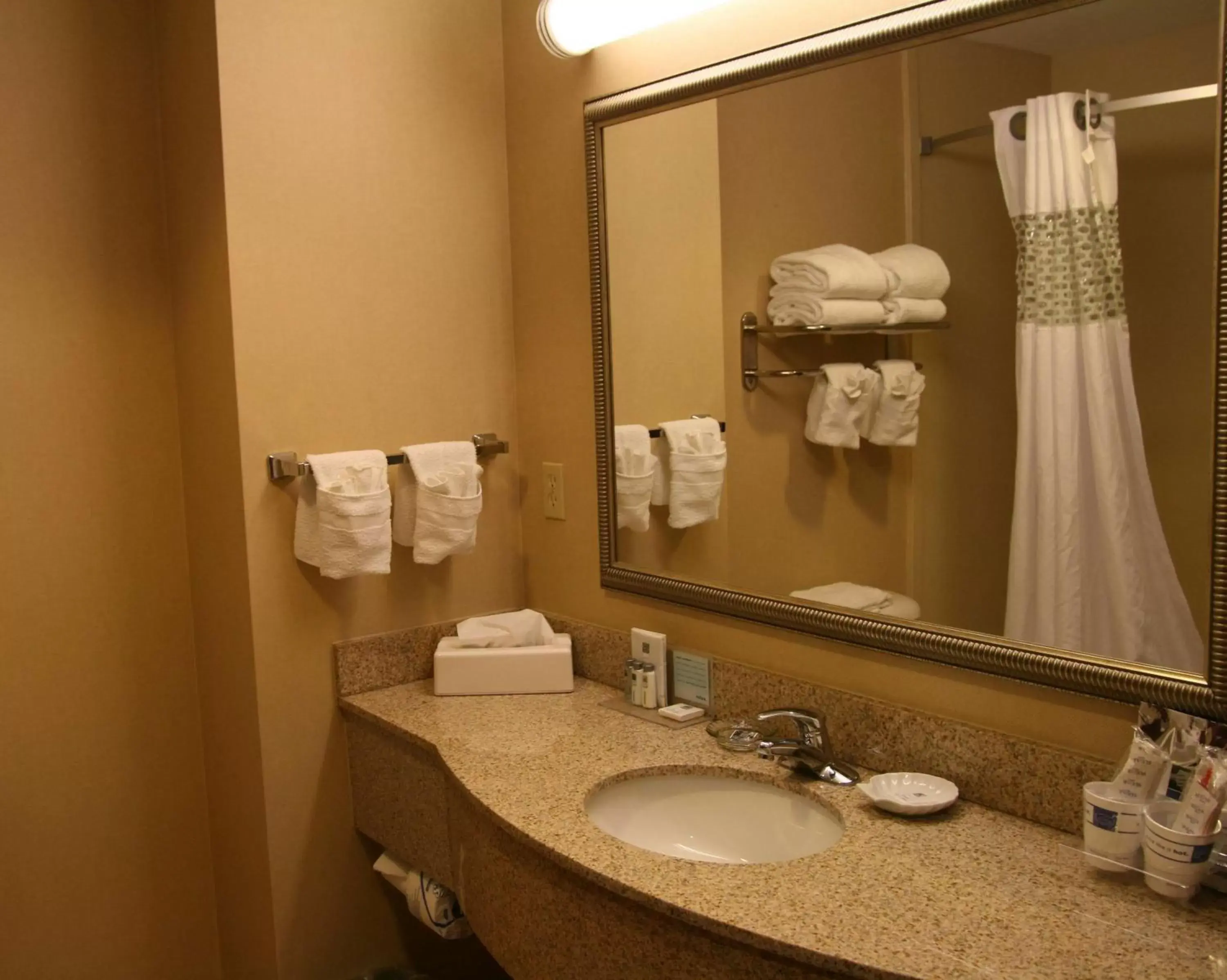 Bed, Bathroom in Hampton Inn Inwood