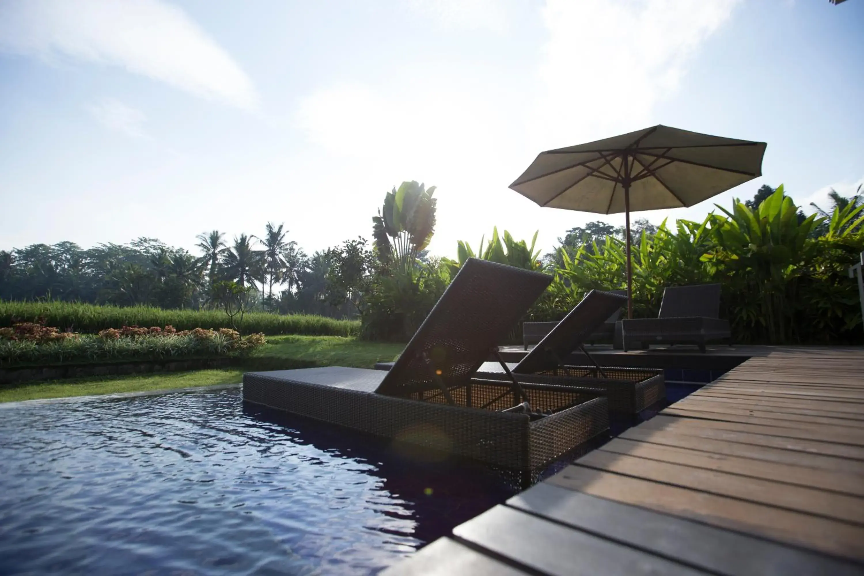 Pool view in The Samara Villas & Restaurant