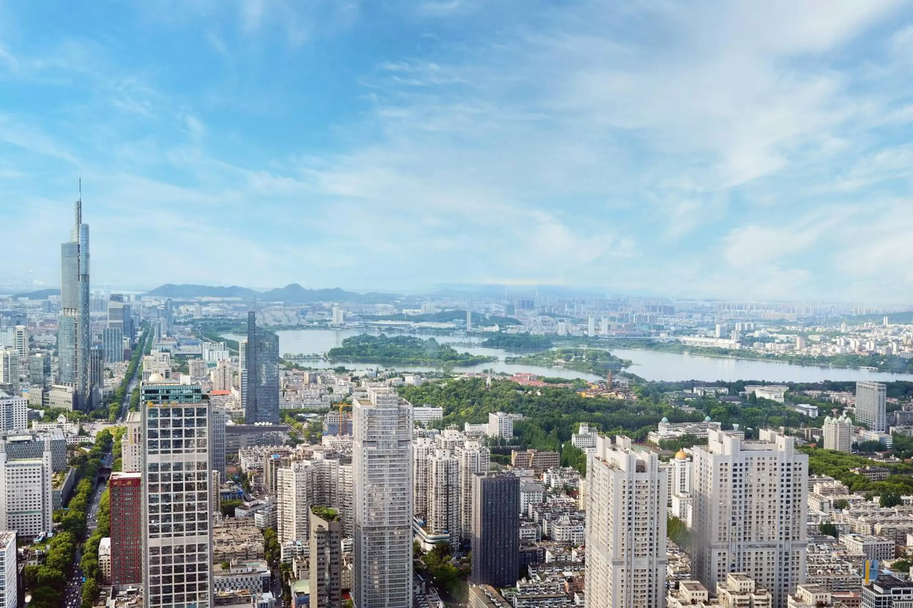 Photo of the whole room, Bird's-eye View in The Ritz-Carlton, Nanjing