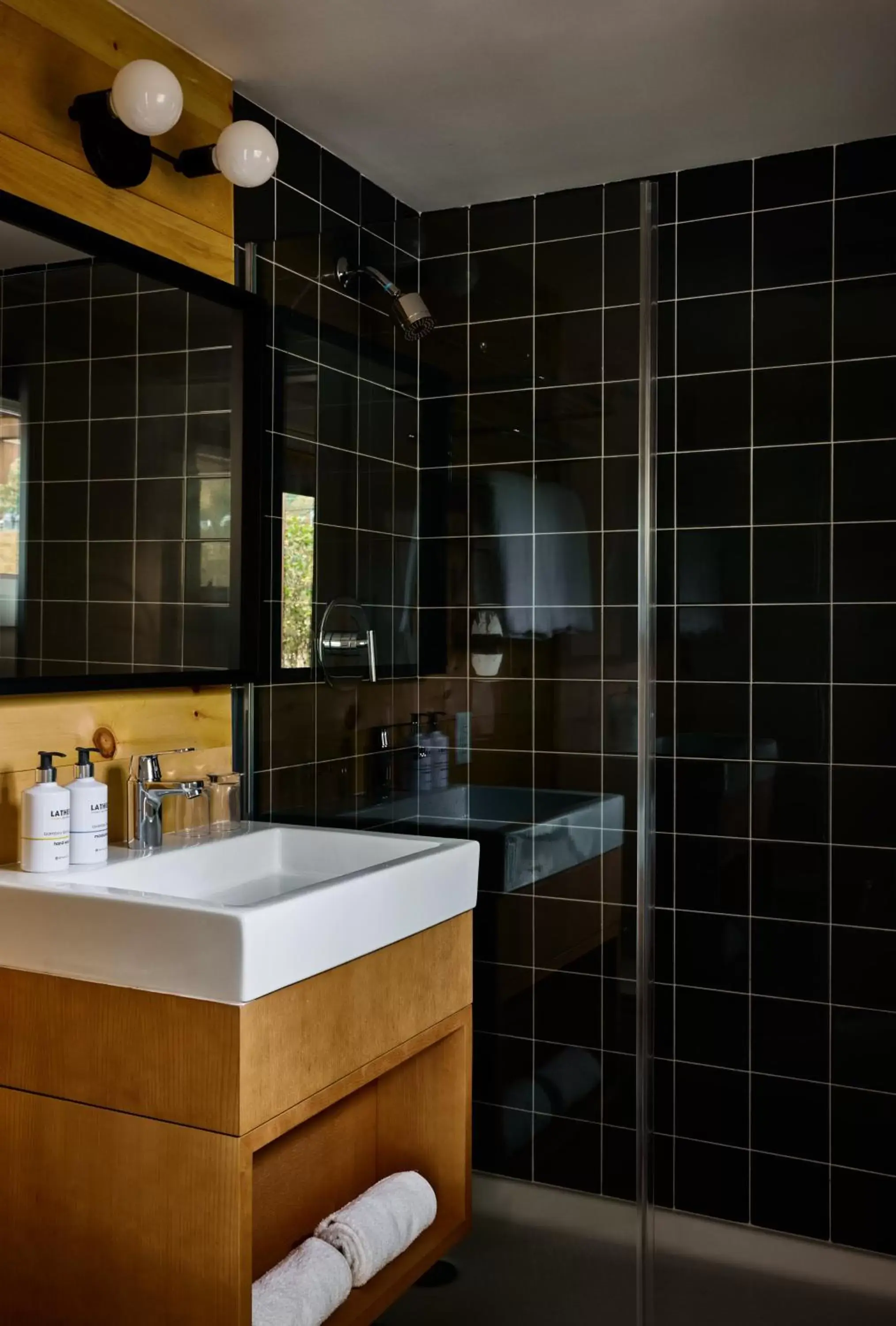 Bathroom in Tälta Lodge, a Bluebird by Lark