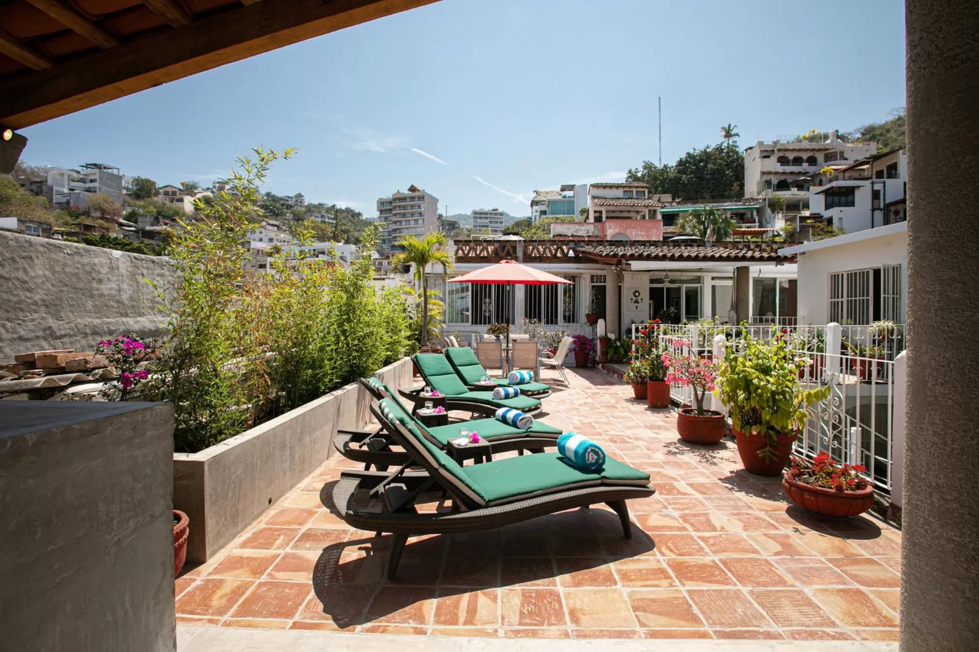 Balcony/Terrace in Casitas Miramar Puerto Vallarta Malecón