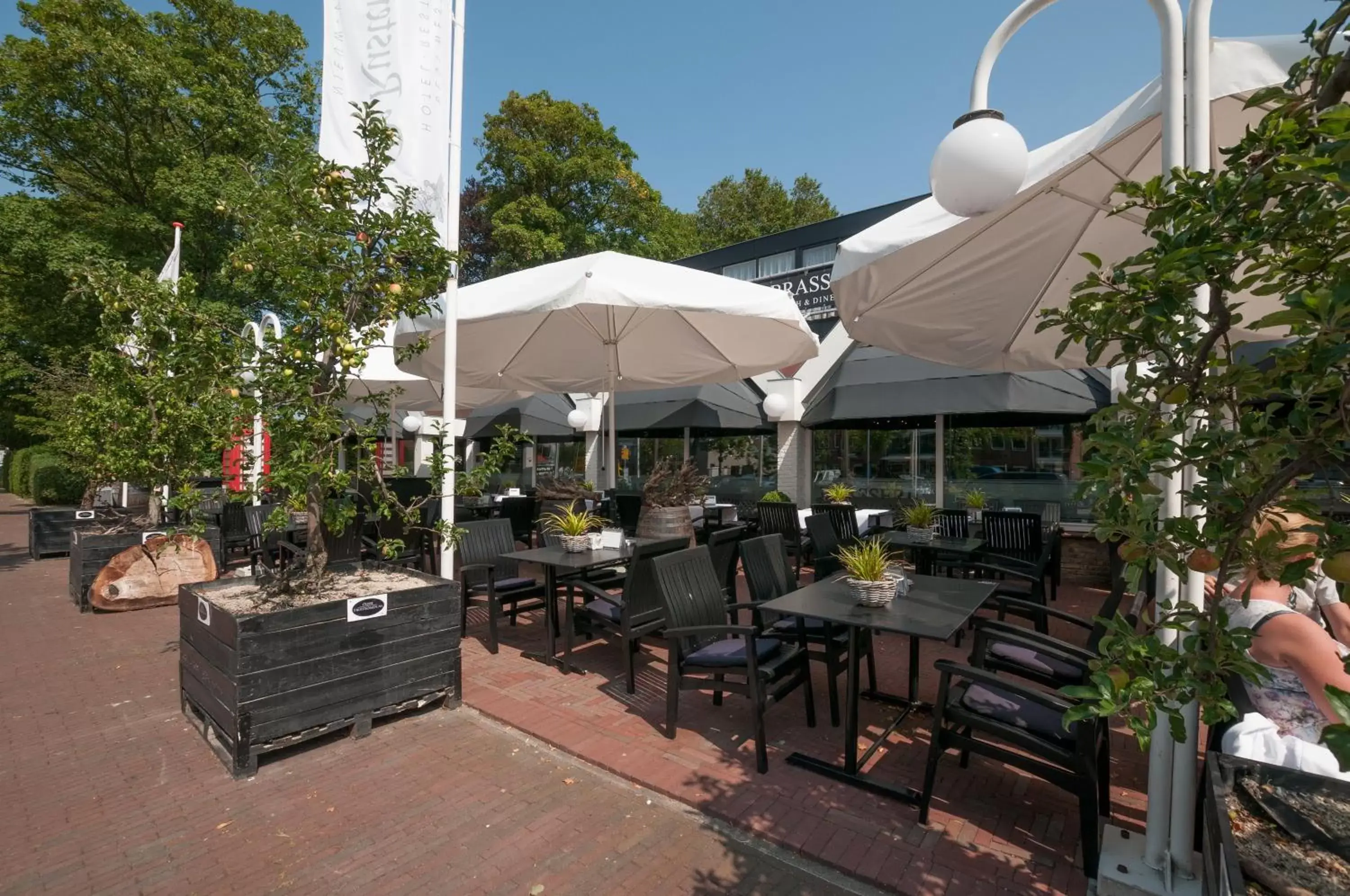 Balcony/Terrace, Restaurant/Places to Eat in Hotel De Rustende Jager