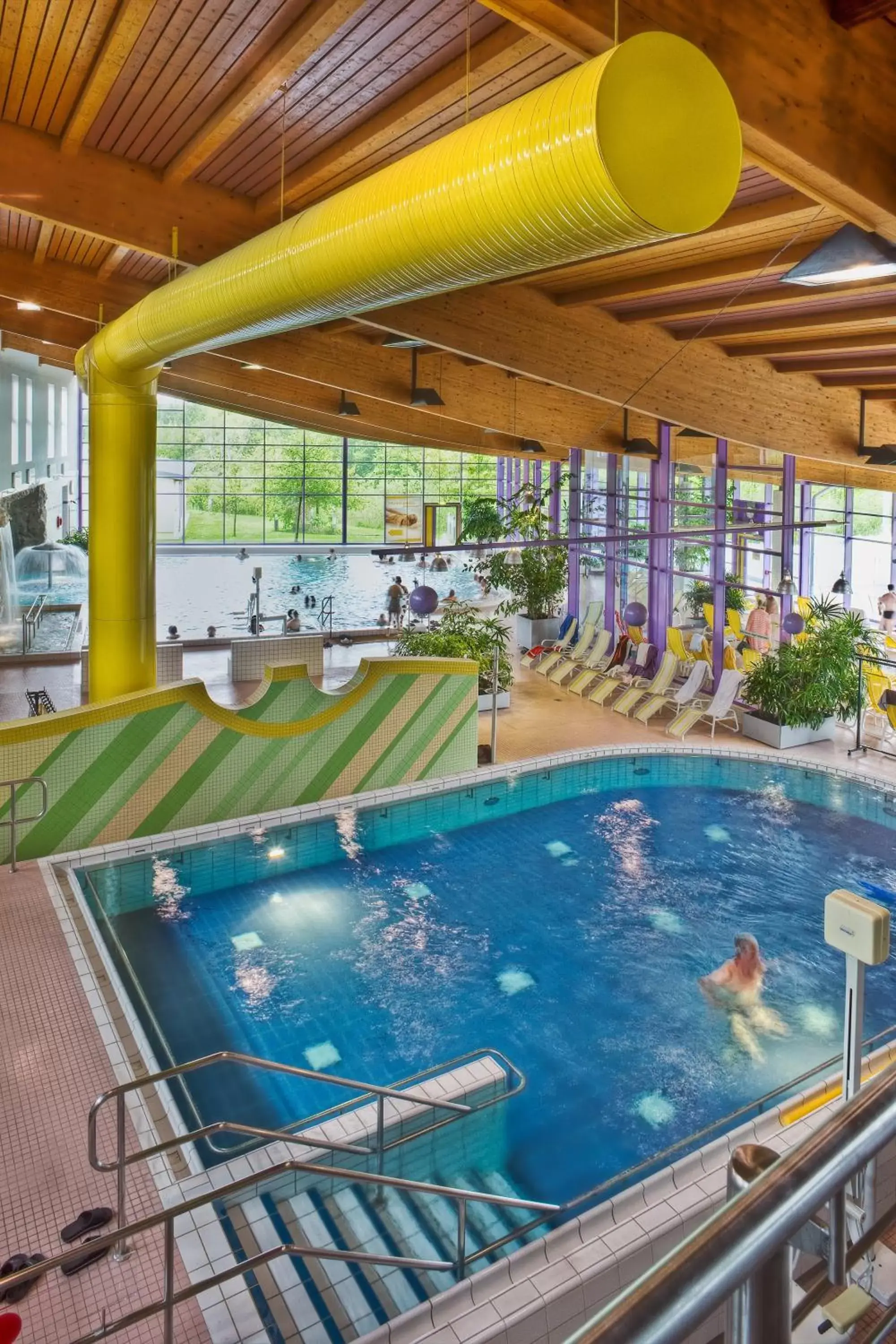 Hot Spring Bath, Swimming Pool in Santé Royale Hotel- & Gesundheitsresort Warmbad Wolkenstein