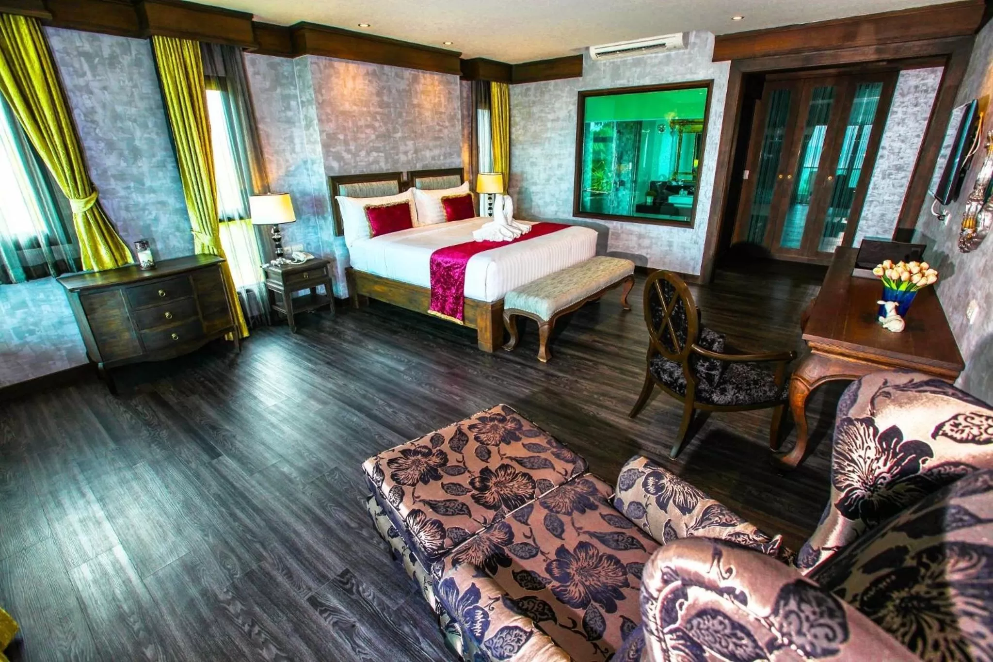 Facade/entrance, Bed in I Calm Resort Cha Am