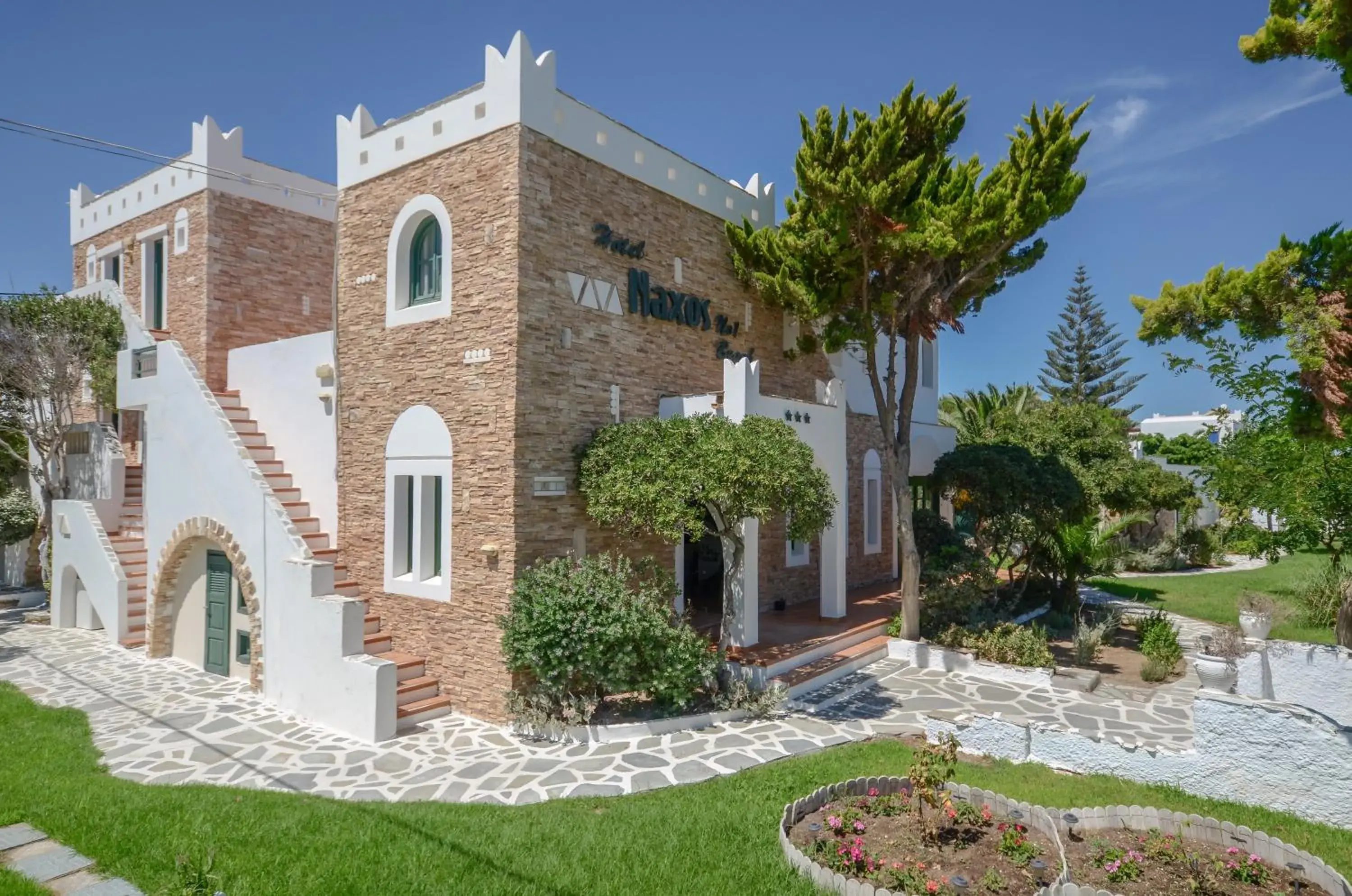 Facade/entrance, Property Building in Naxos Beach Hotel