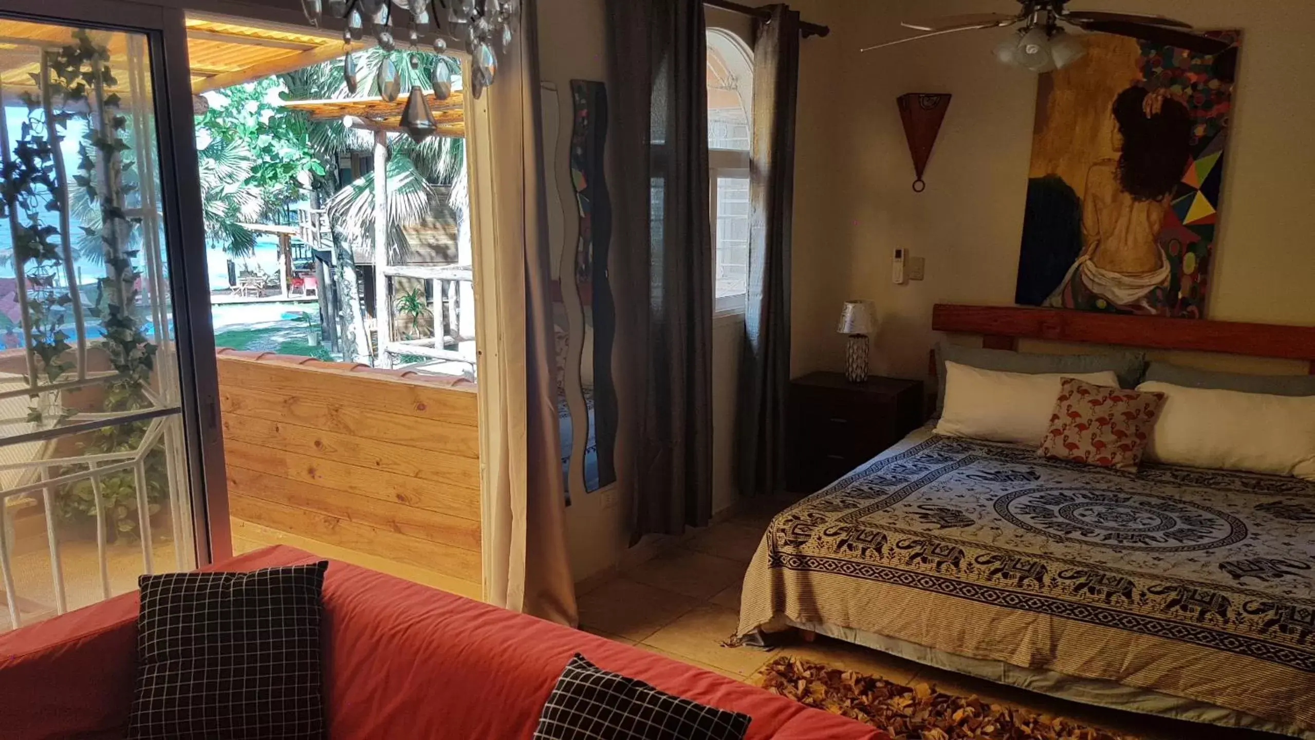 Bedroom, Bed in Cabarete Maravilla Eco Lodge Boutique Beach Surf & Kite