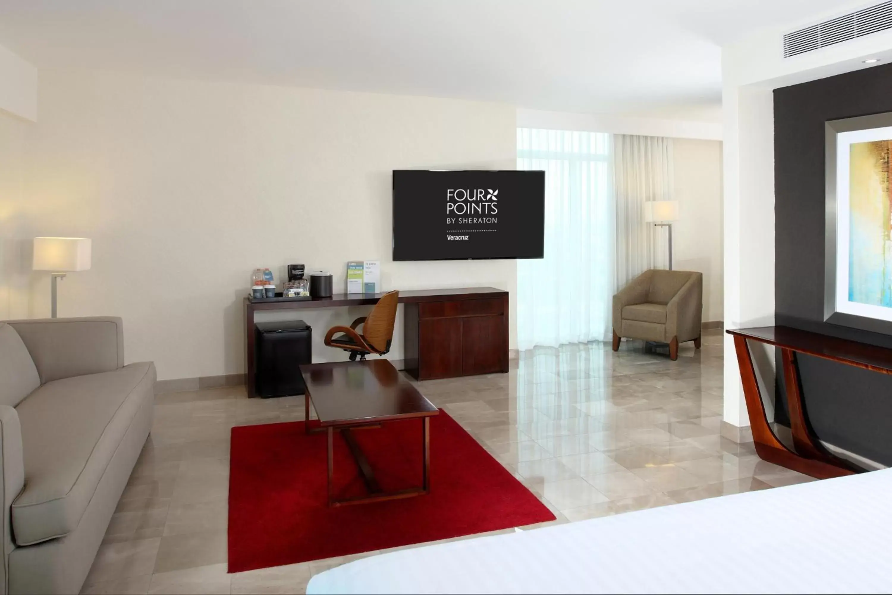 Bedroom, TV/Entertainment Center in Four Points by Sheraton Veracruz