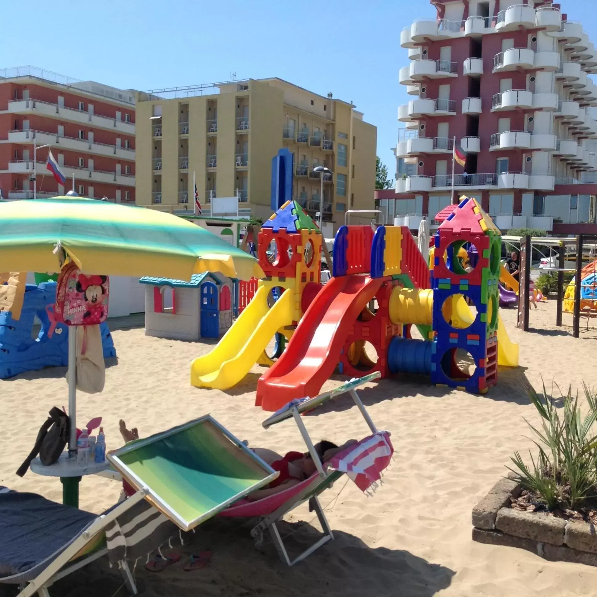 Beach, Children's Play Area in Hotel Marilonda