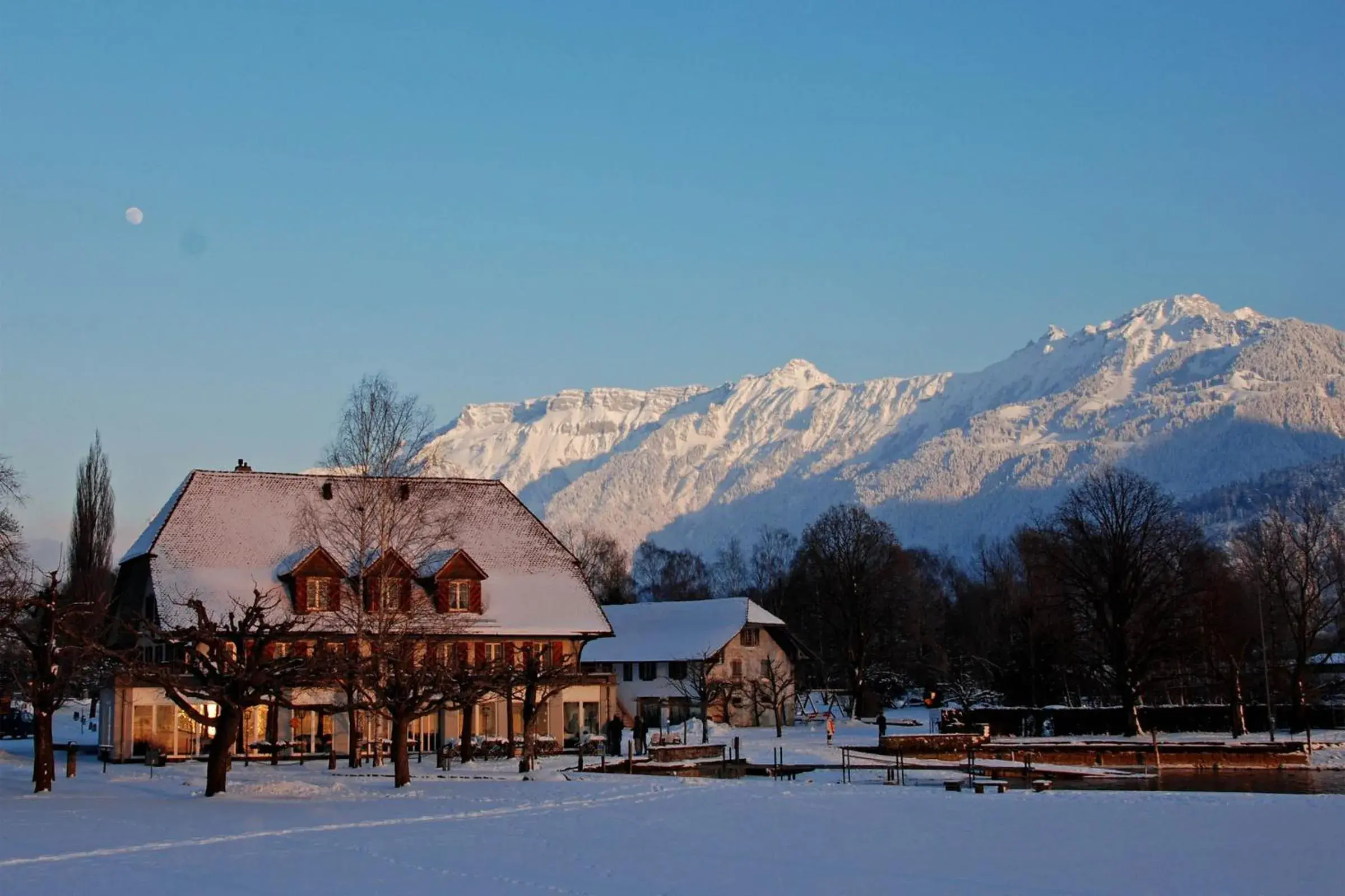 View (from property/room), Winter in Neuhaus Golf- & Strandhotel