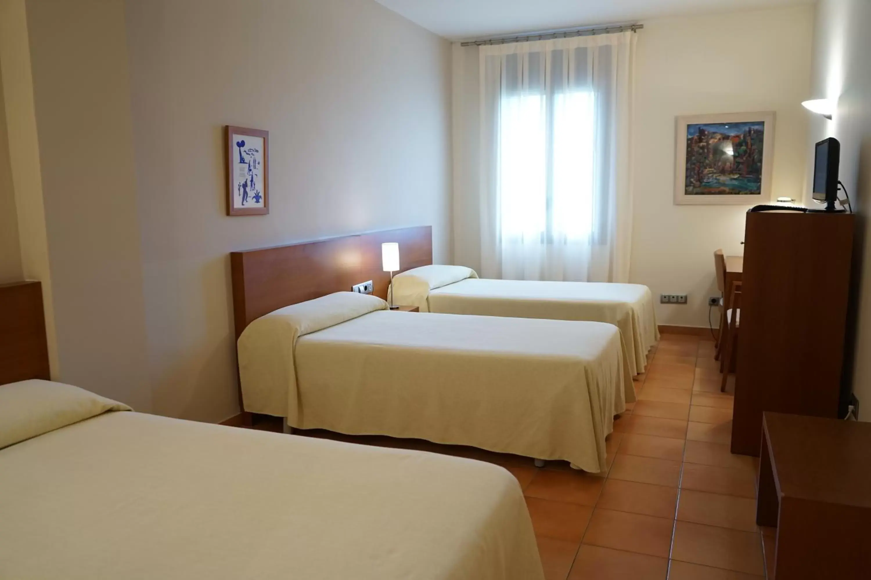 Bed in Hotel Santuari