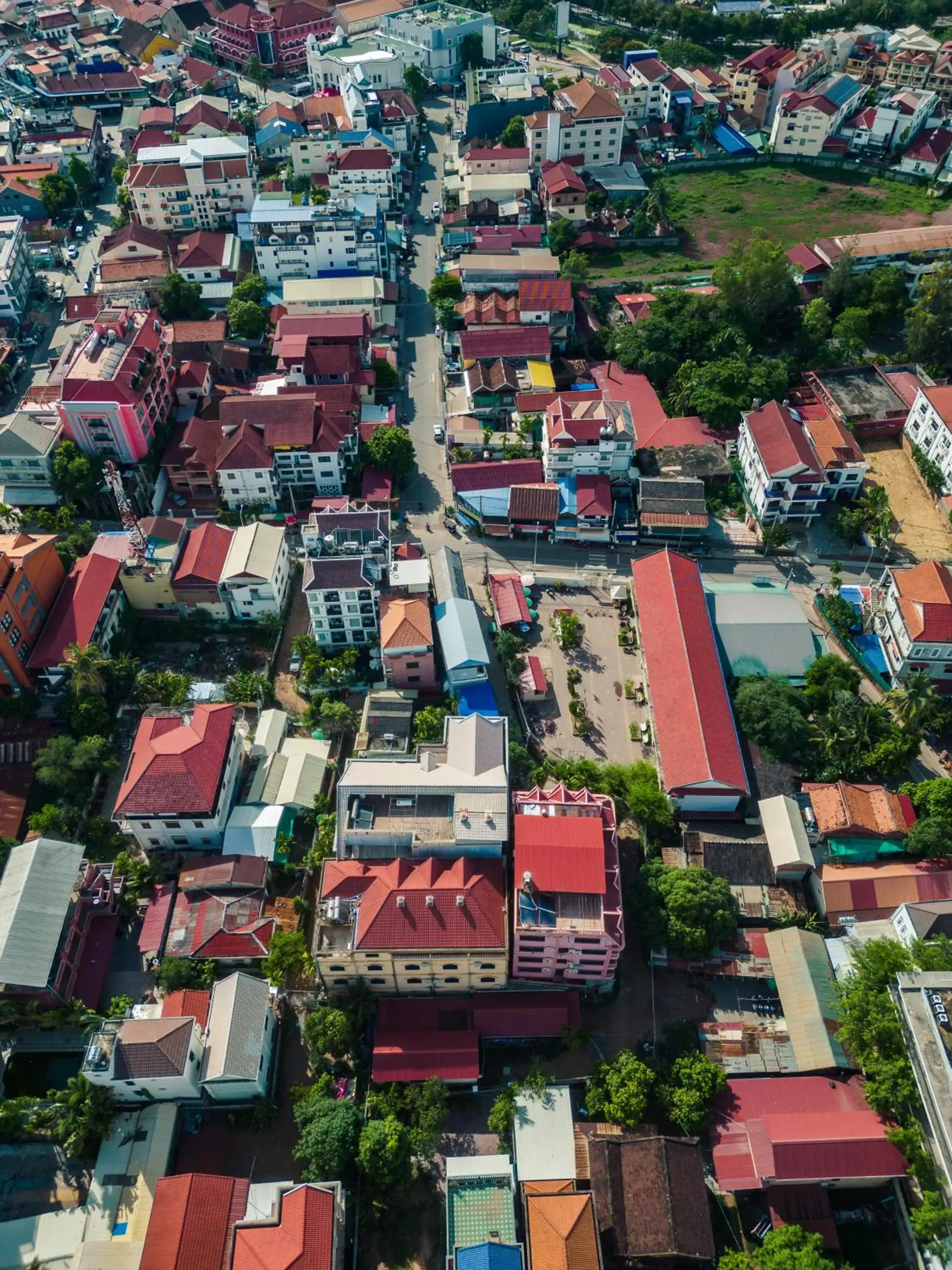 Bird's eye view, Bird's-eye View in Siem Reap Comforts Hostel