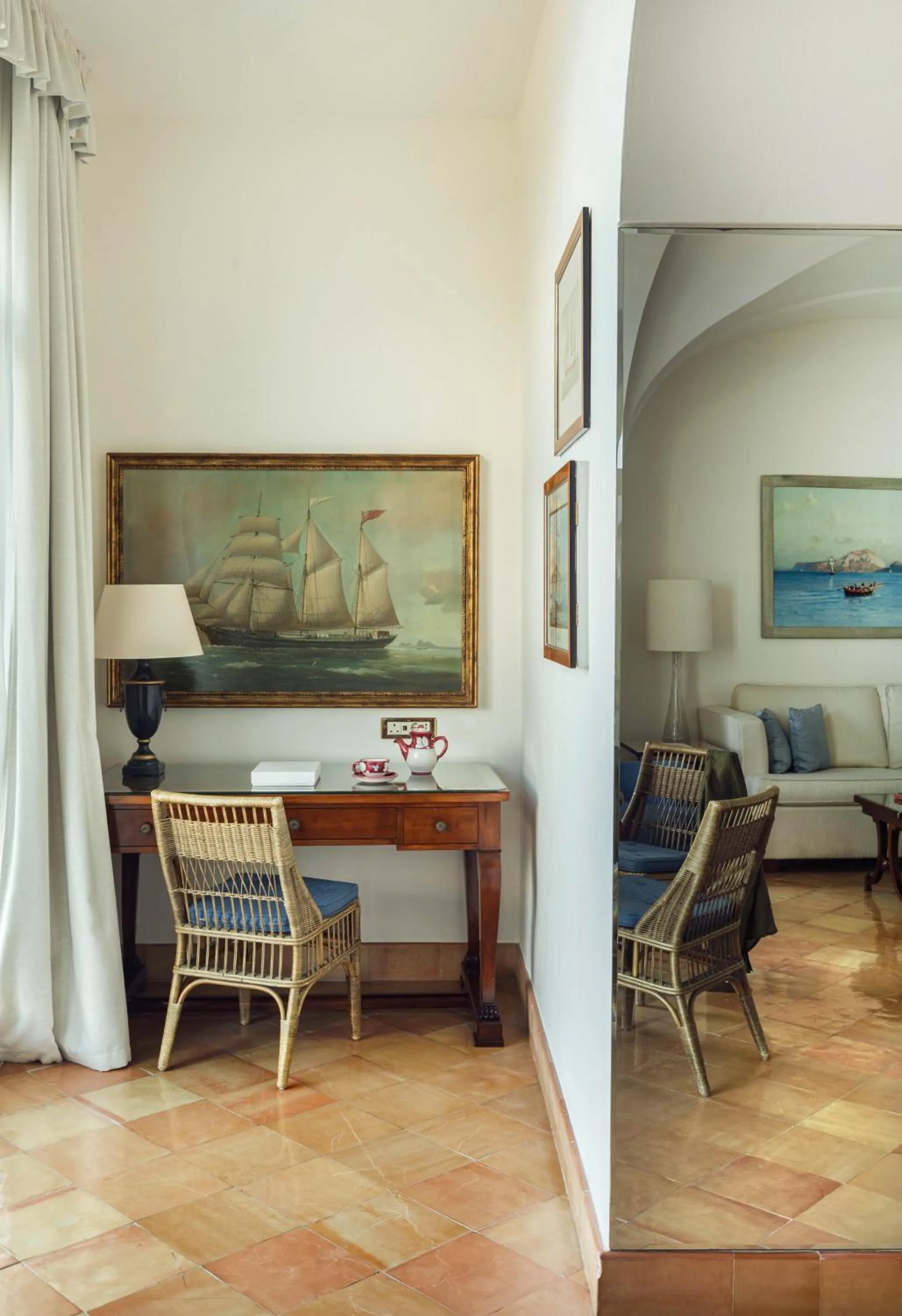 Living room in Caruso, A Belmond Hotel, Amalfi Coast