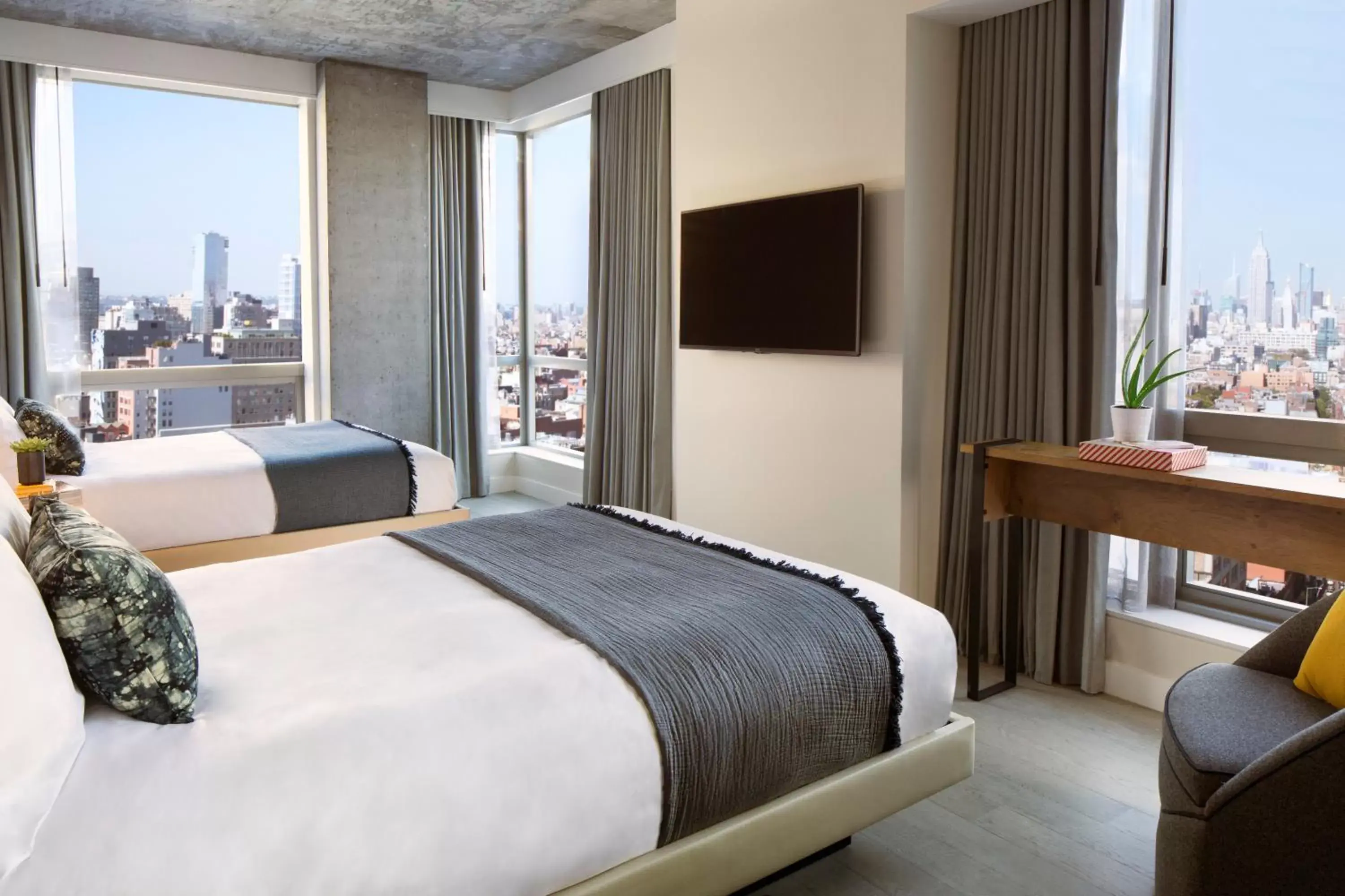 Double Room with Two Double Beds and City View  in Hotel 50 Bowery, part of JdV by Hyatt