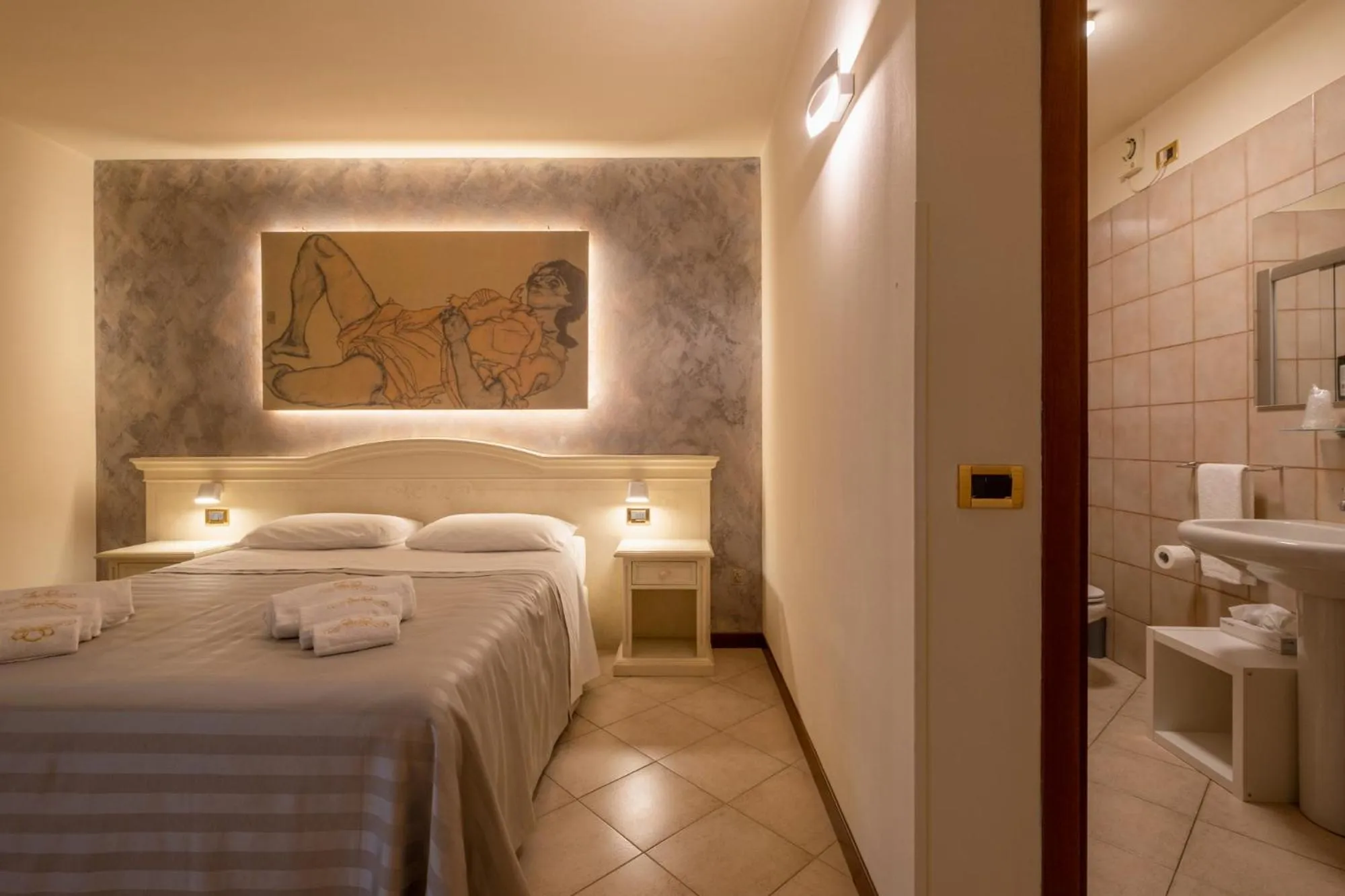 Bed in Hotel San Lorenzo