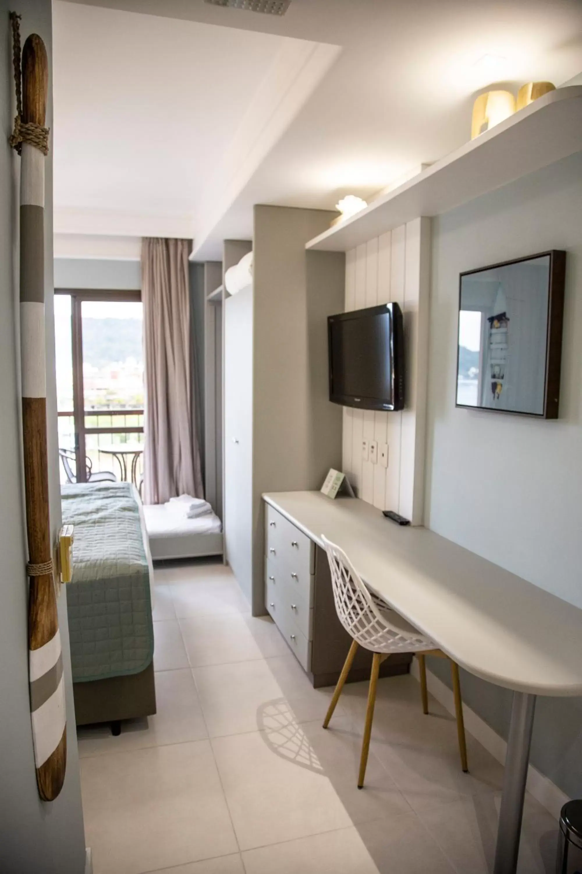 hair dresser, Bed in Jurerê Beach Village - Studio Vista Mar hair dresser, Bed in Jurerê Beach Village - Studio Vista Mar